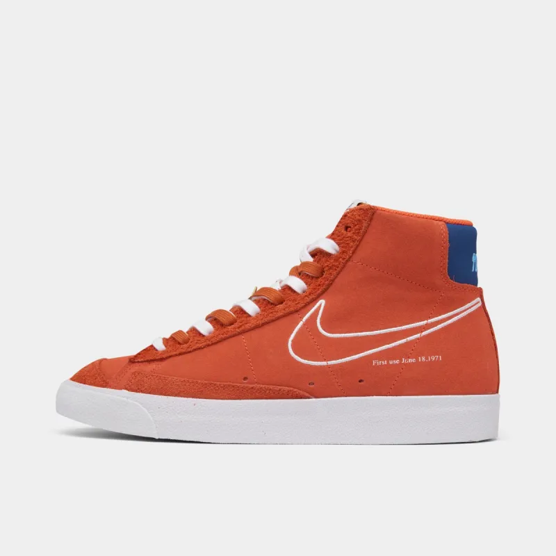 Nike Blazer Mid '77 Orange / White - Deep Royal Blue sold by JD Sports