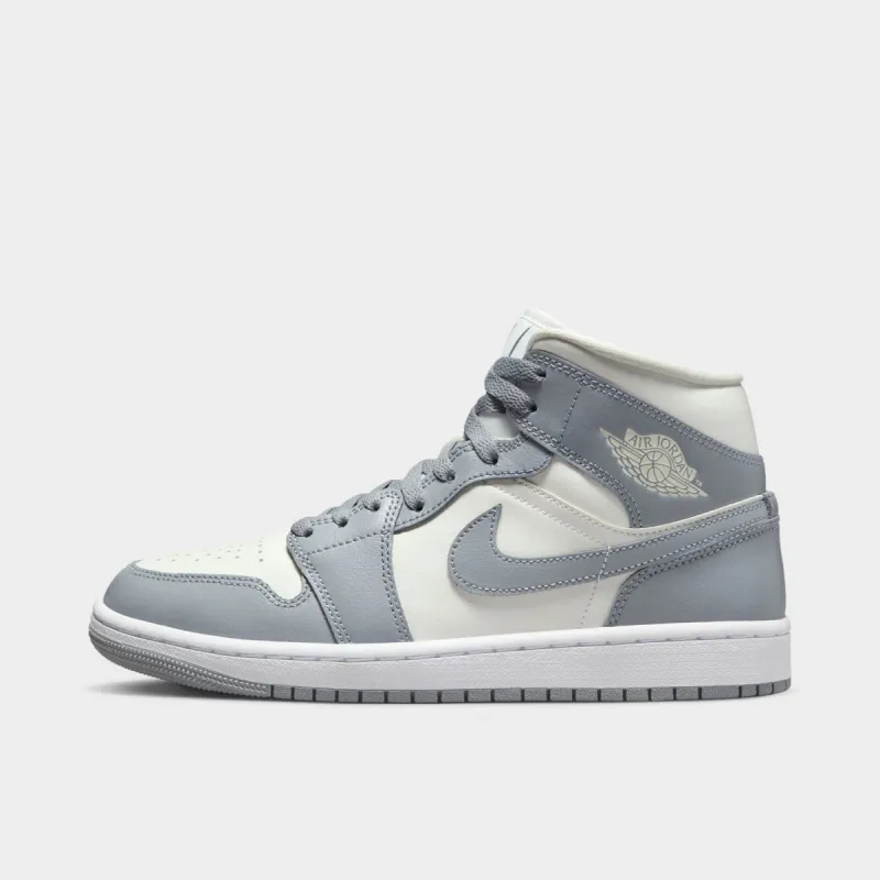Jordan Women's 1 Mid Sail / Stealth - White sold by JD Sports