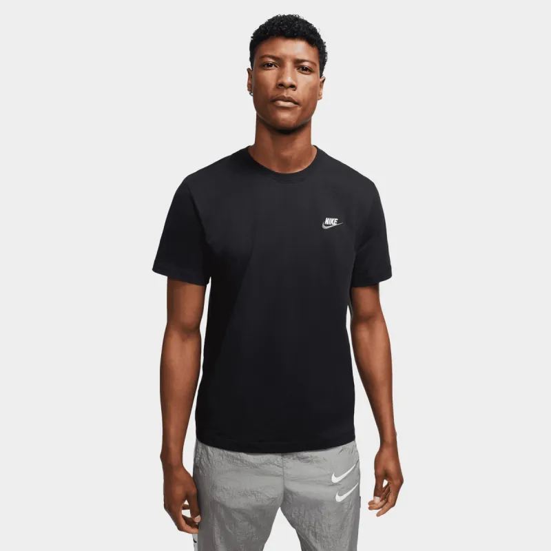 Nike Sportswear Club T-shirt Black / White - Dark Grey sold by JD Sports