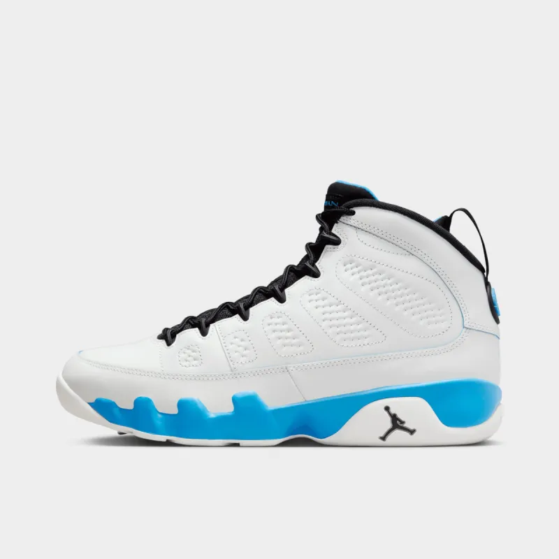 Jordan 9 Retro Summit White / Black - Dark Powder Blue sold by JD Sports