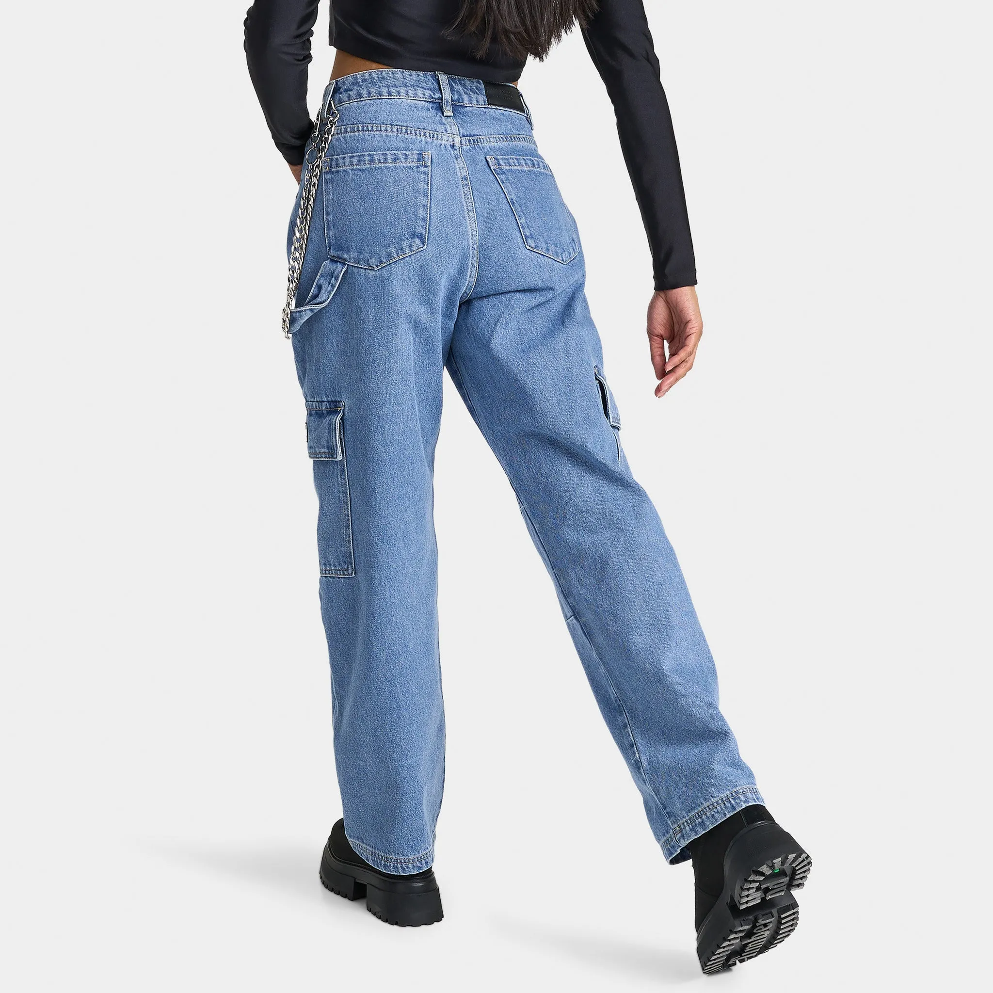 Supply & Demand Women's Superior Denim Cargo Pants / Blue sold by JD Sports product image thumbnail 2