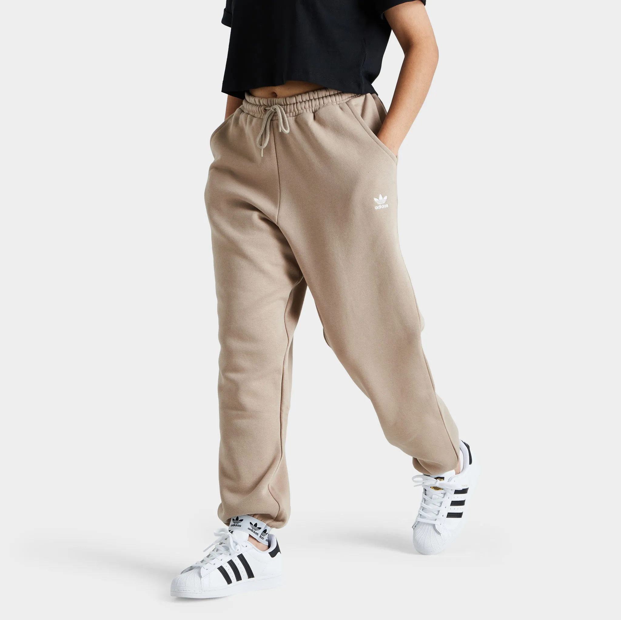 adidas Originals Women's Tape Joggers Trace Khaki / White sold by JD Sports