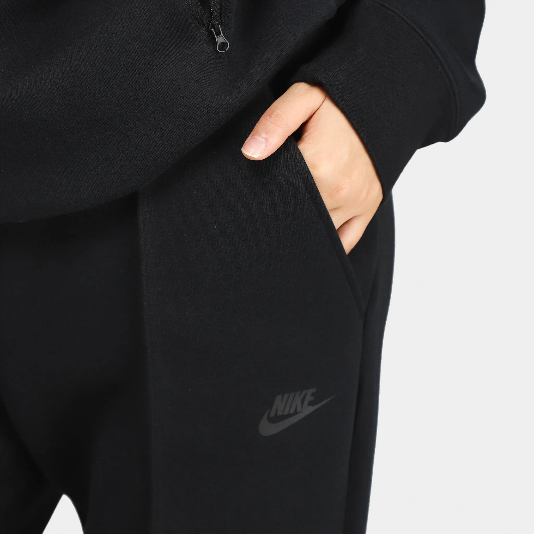 Nike Sportswear Women's Tech Fleece Mid-Rise Joggers / Black sold by JD Sports product image thumbnail 5