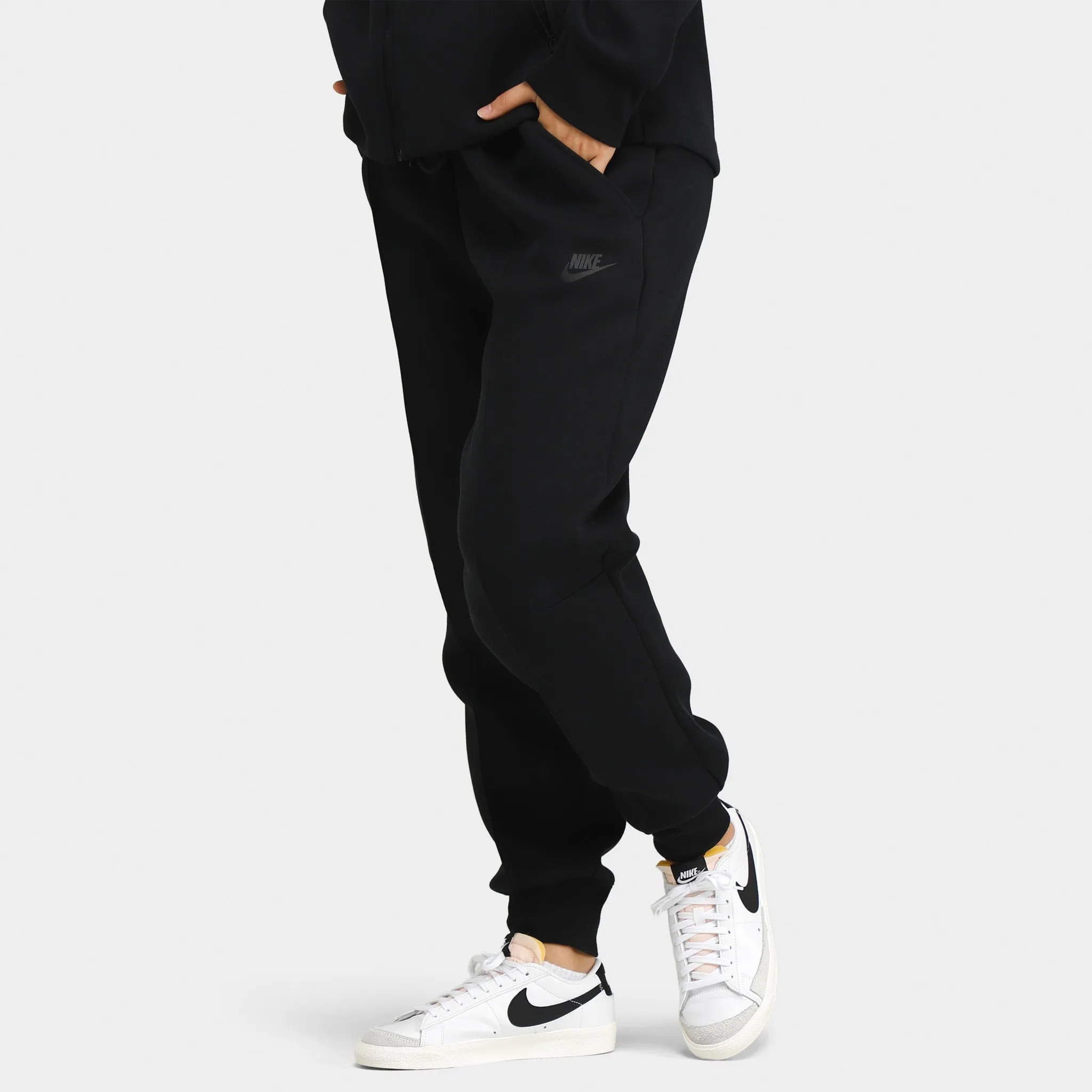 Nike Sportswear Women's Tech Fleece Mid-Rise Joggers / Black sold by JD Sports product image thumbnail 4