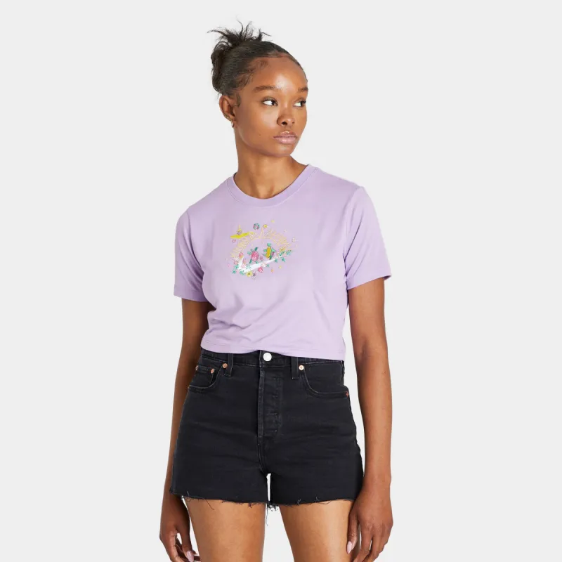 Nike Sportswear Women’s Slim Cropped T-shirt / Violet Star made by JD Sports