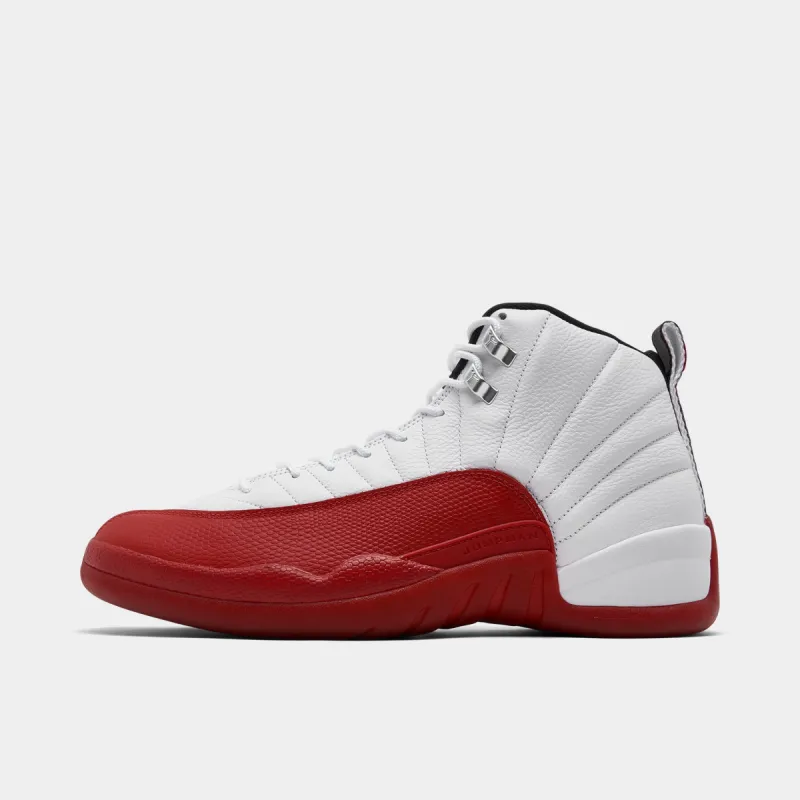 Jordan 12 Retro White / Black - Varsity Red sold by JD Sports