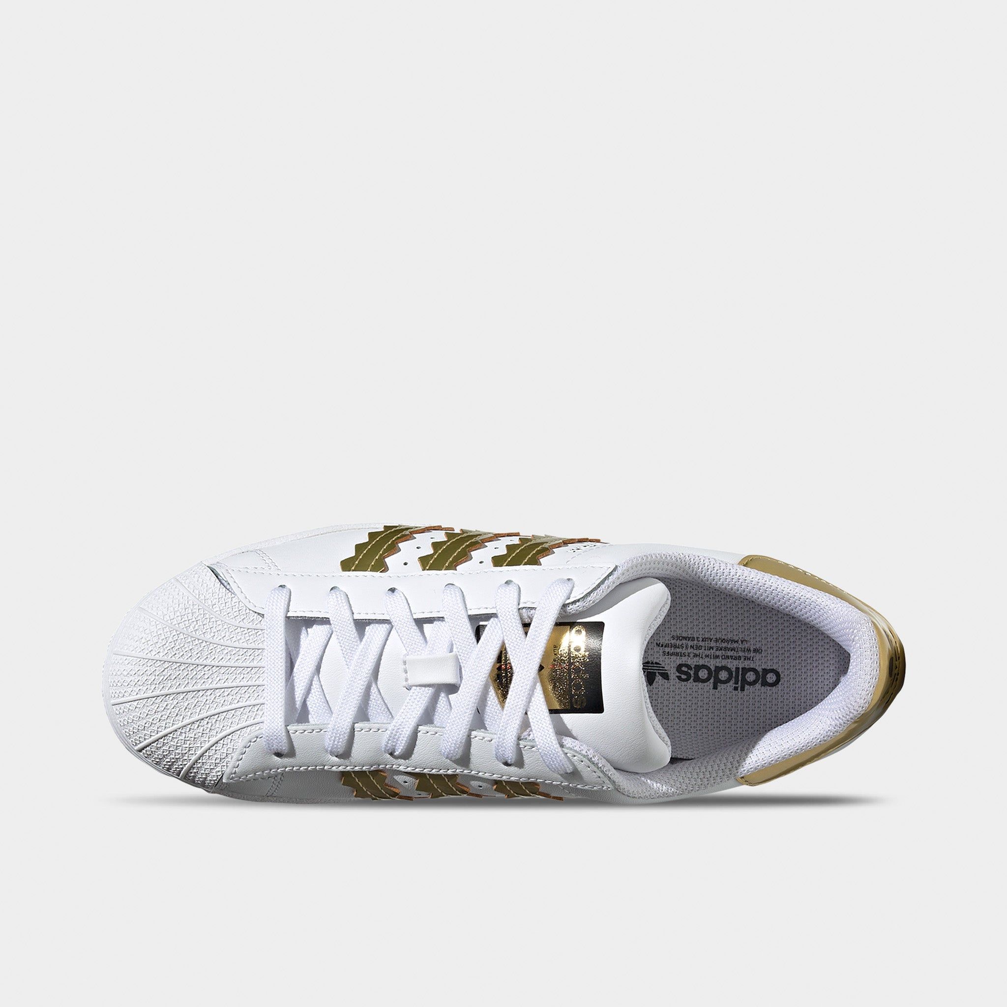 adidas Originals Women's Superstar Cloud White / Matte Gold - Core Black sold by JD Sports product image thumbnail 5