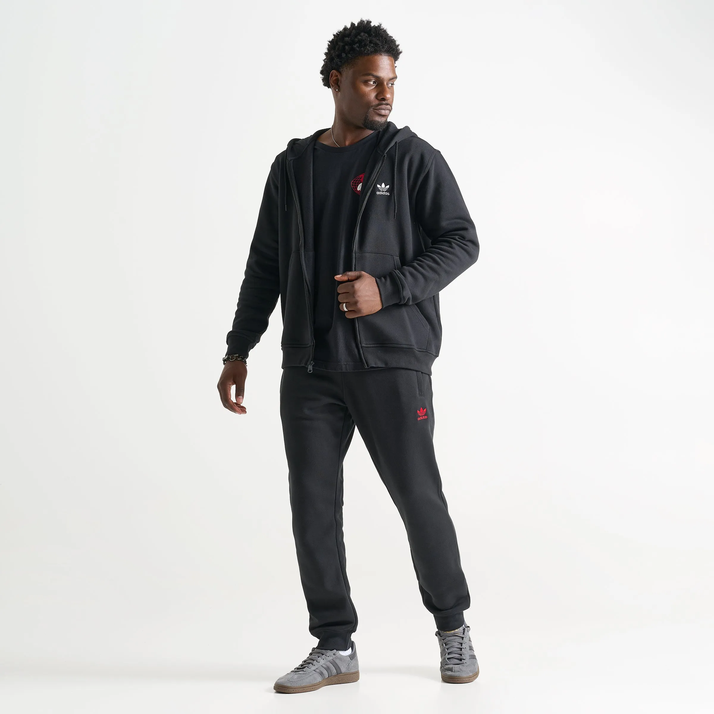 adidas Essentials Full Zip Hoodie / Black sold by JD Sports product image thumbnail 2