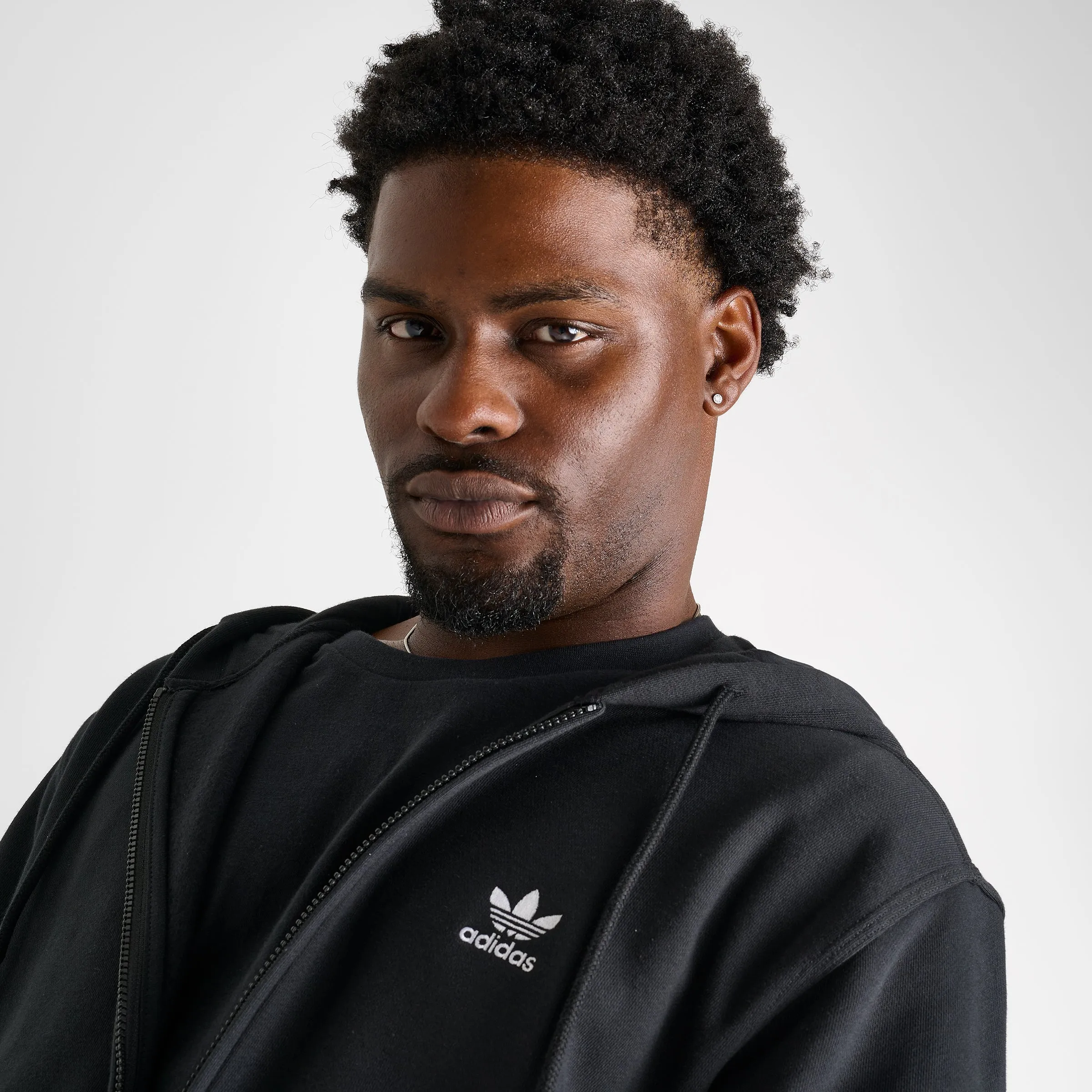 adidas Essentials Full Zip Hoodie / Black sold by JD Sports product image thumbnail 5