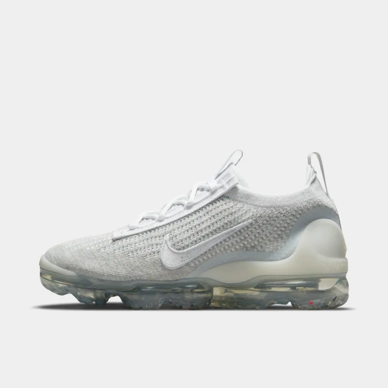 Nike Women's VaporMax 2021 Flyknit White / Pure Platinum - Metal Silver sold by JD Sports