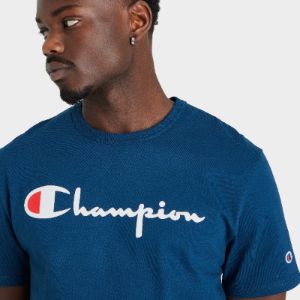 Champion Heritage T-shirt / Jetson Blue sold by JD Sports