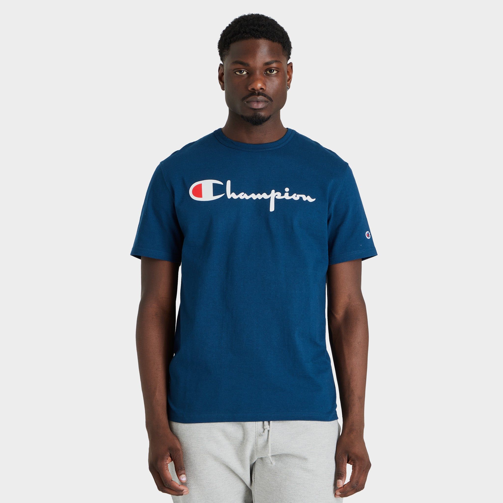 Champion Heritage T-shirt / Jetson Blue sold by JD Sports
