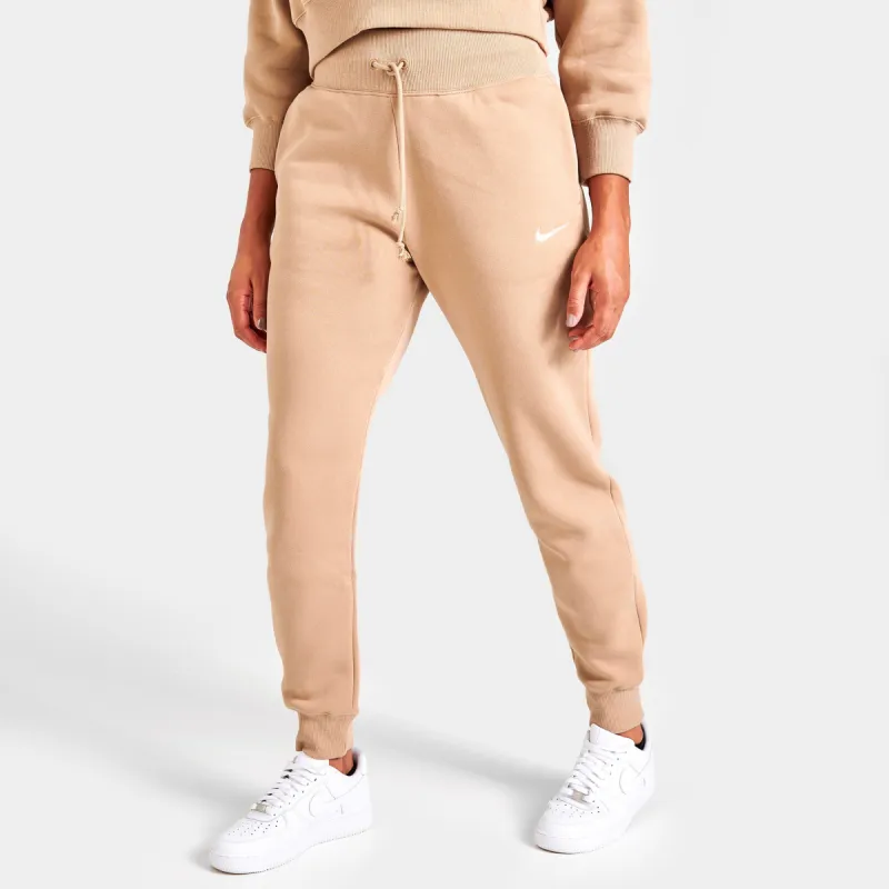 Nike Sportswear Women's Phoenix Fleece High-Waisted Joggers Hemp / Sail sold by JD Sports
