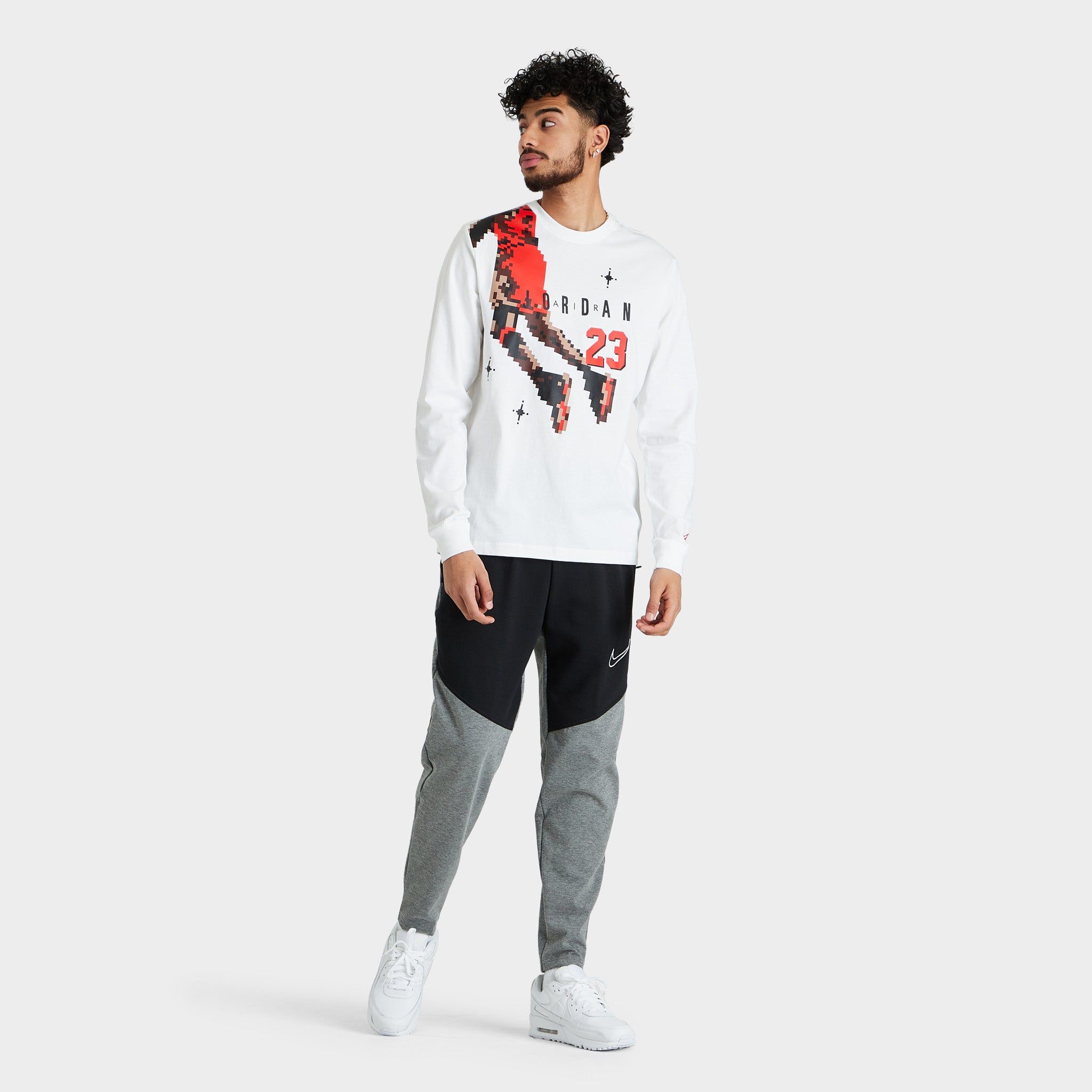 Jordan Brand Holiday Long Sleeve T-shirt White / Chile Red sold by JD Sports product image thumbnail 5