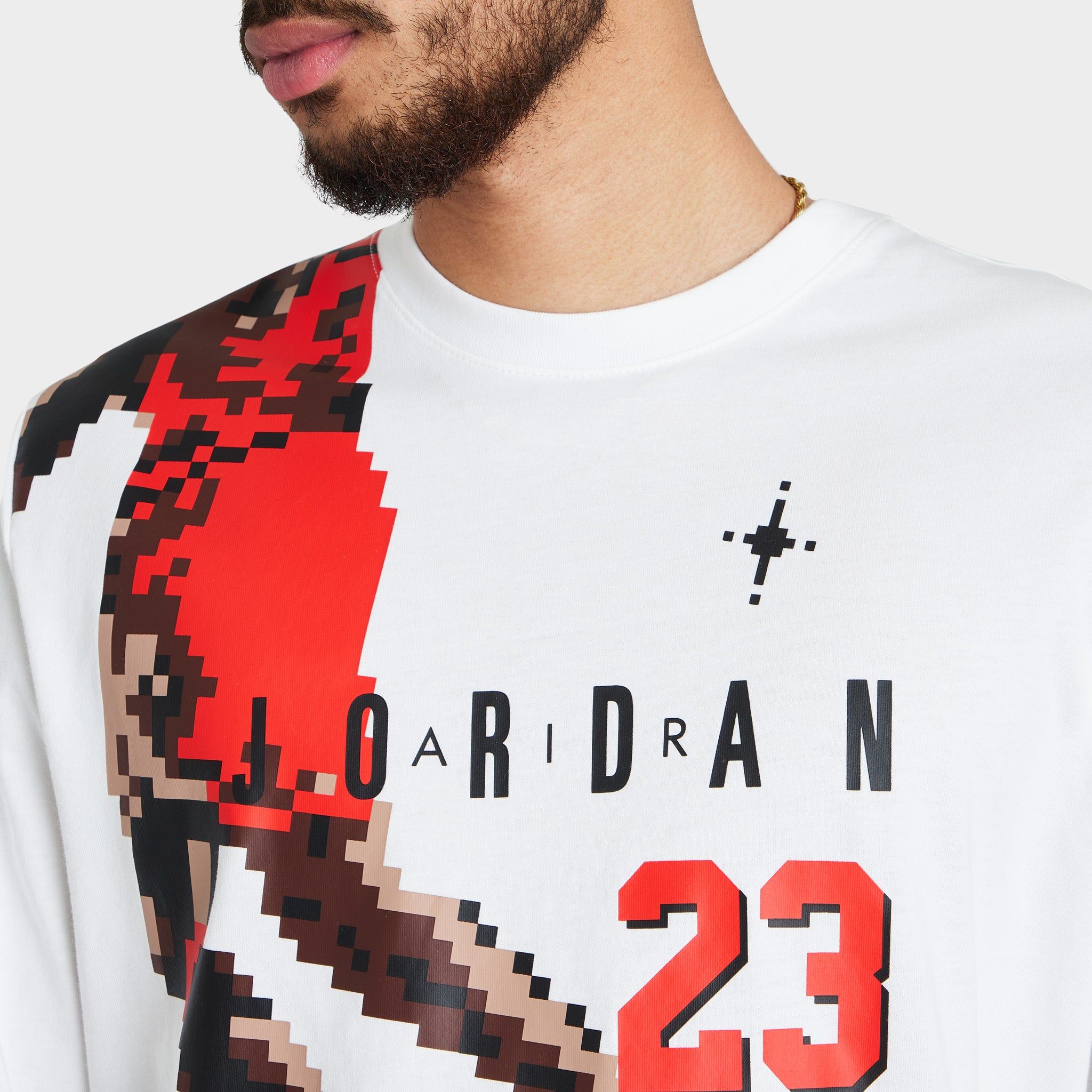 Jordan Brand Holiday Long Sleeve T-shirt White / Chile Red sold by JD Sports product image thumbnail 4