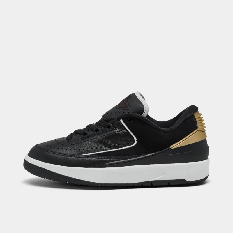 Jordan Women's 2 Low Retro Black / Varsity Red - Metallic Gold sold by JD Sports