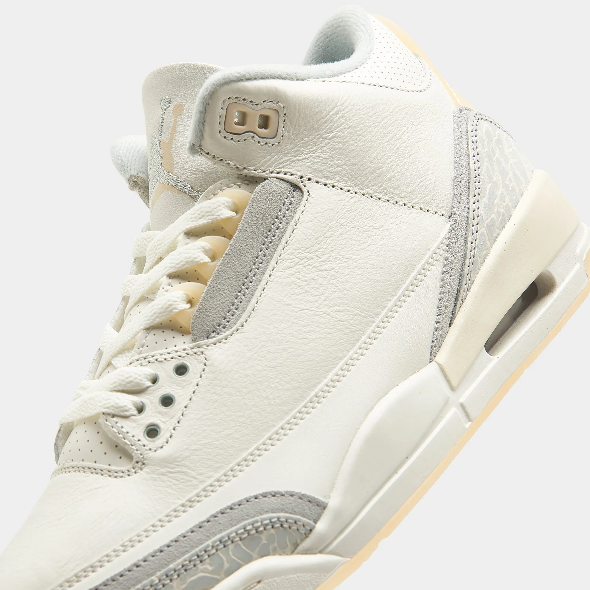 Jordan 3 Retro Craft Ivory / Grey Mist - Cream sold by JD Sports product image thumbnail 3