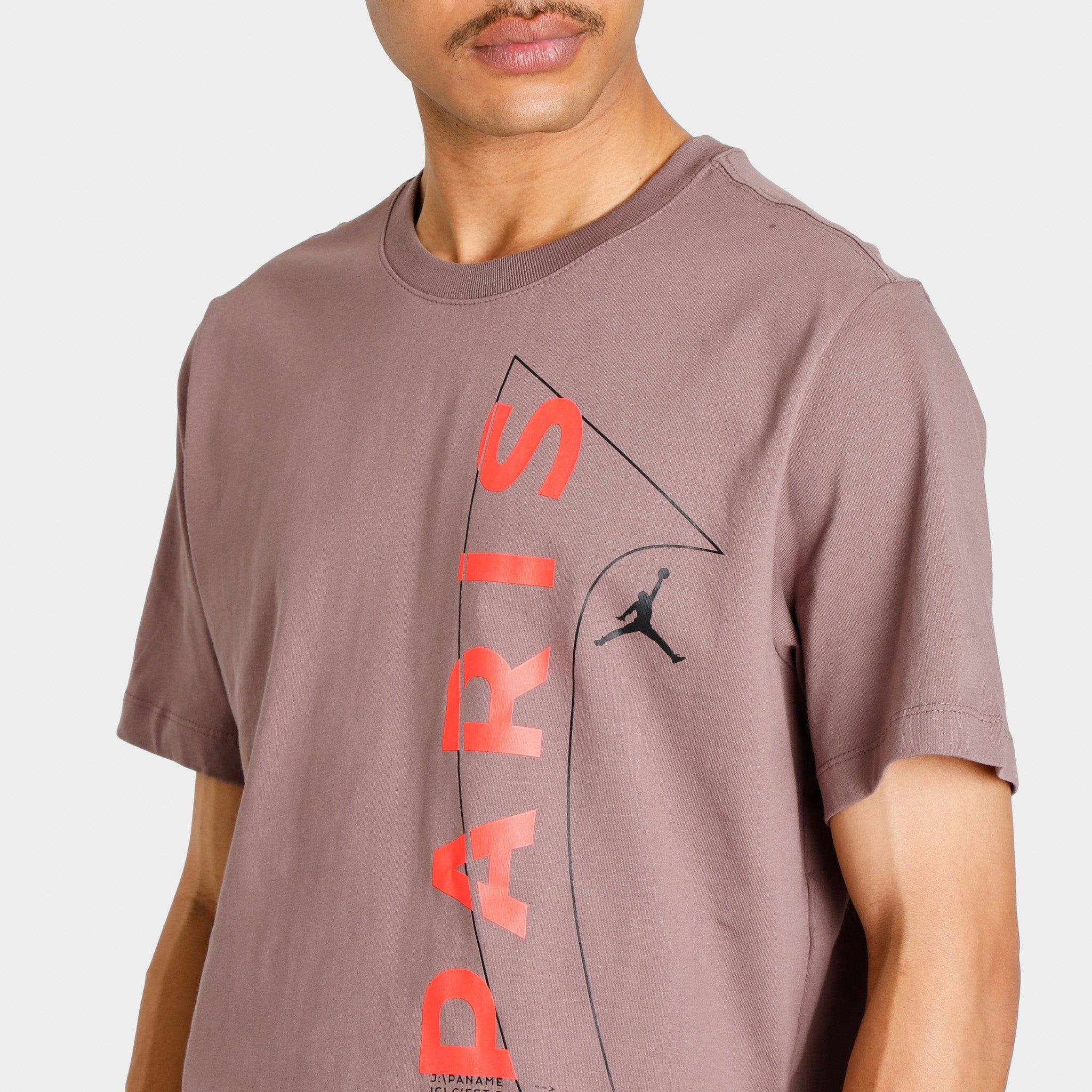 Jordan Paris Saint-Germain T-shirt Plum Eclipse / Bright Crimson - Black sold by JD Sports product image thumbnail 3