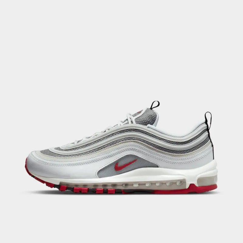 Nike Air Max 97 White / Varsity Red - Particle Grey made by Nike