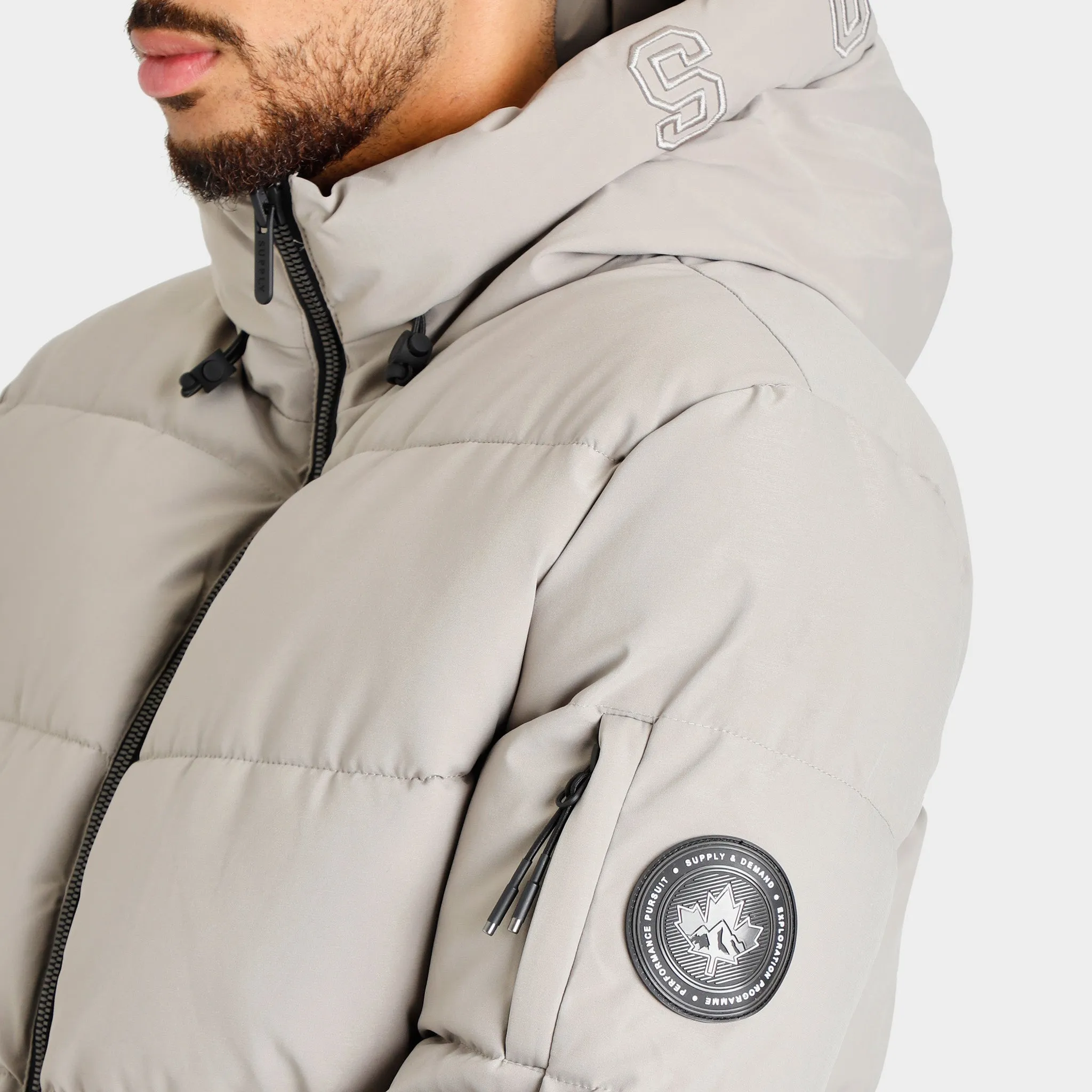 Supply & Demand Craft Puffa Jacket / Stone sold by JD Sports product image thumbnail 4