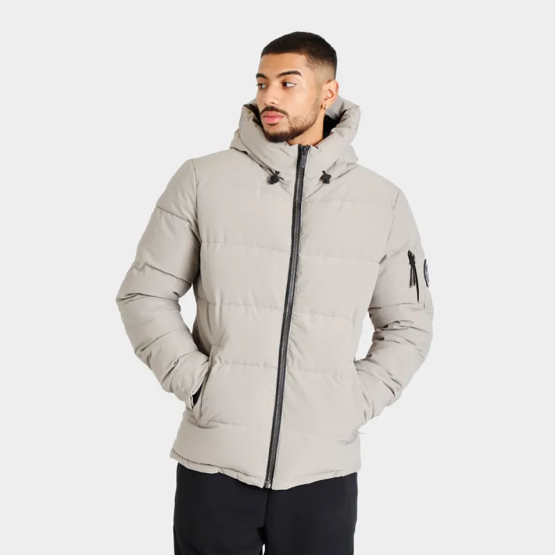 Supply Demand Craft Puffa Jacket Stone Parallel