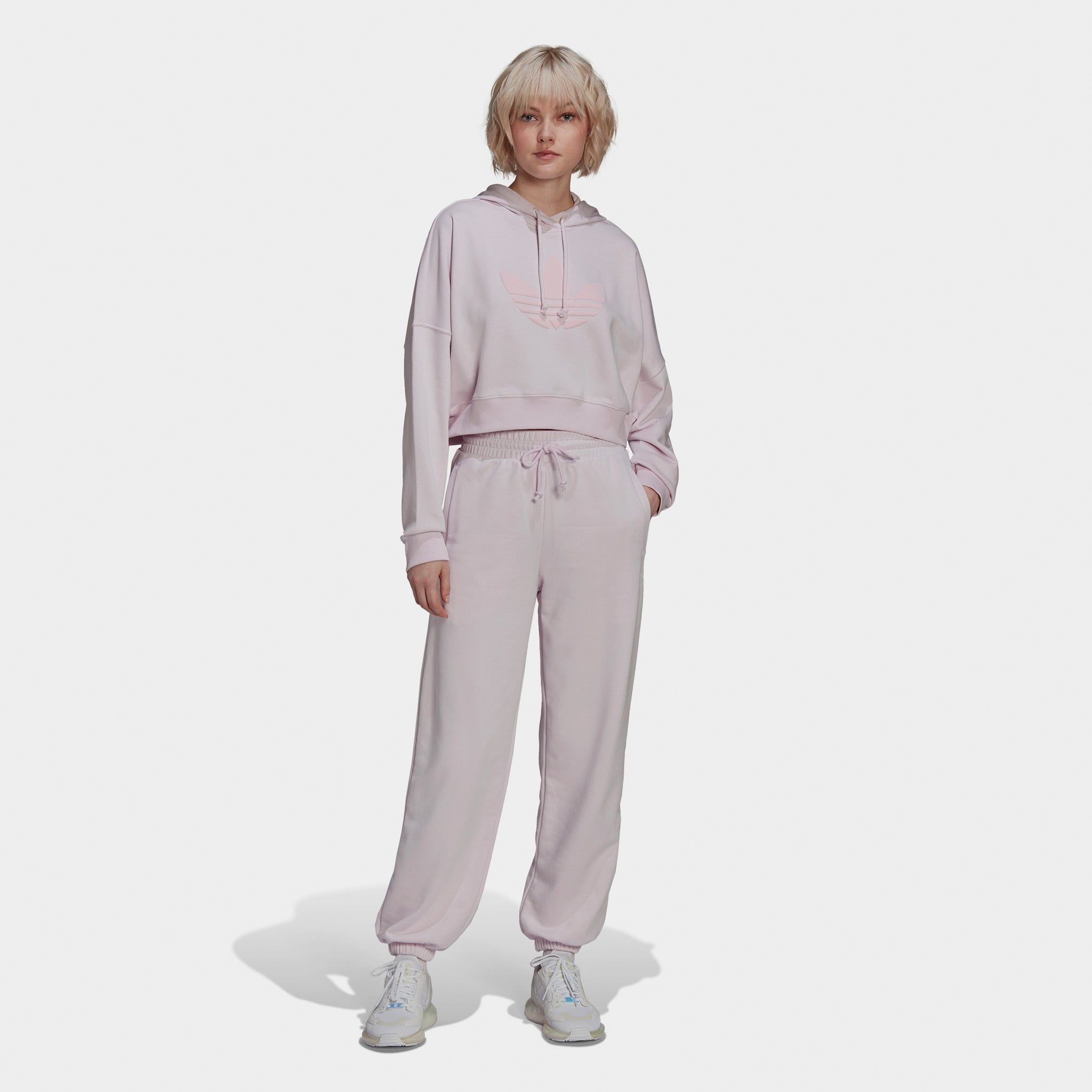 adidas Originals Women’s Cropped Pullover Hoodie / Almost Pink sold by JD Sports product image thumbnail 5