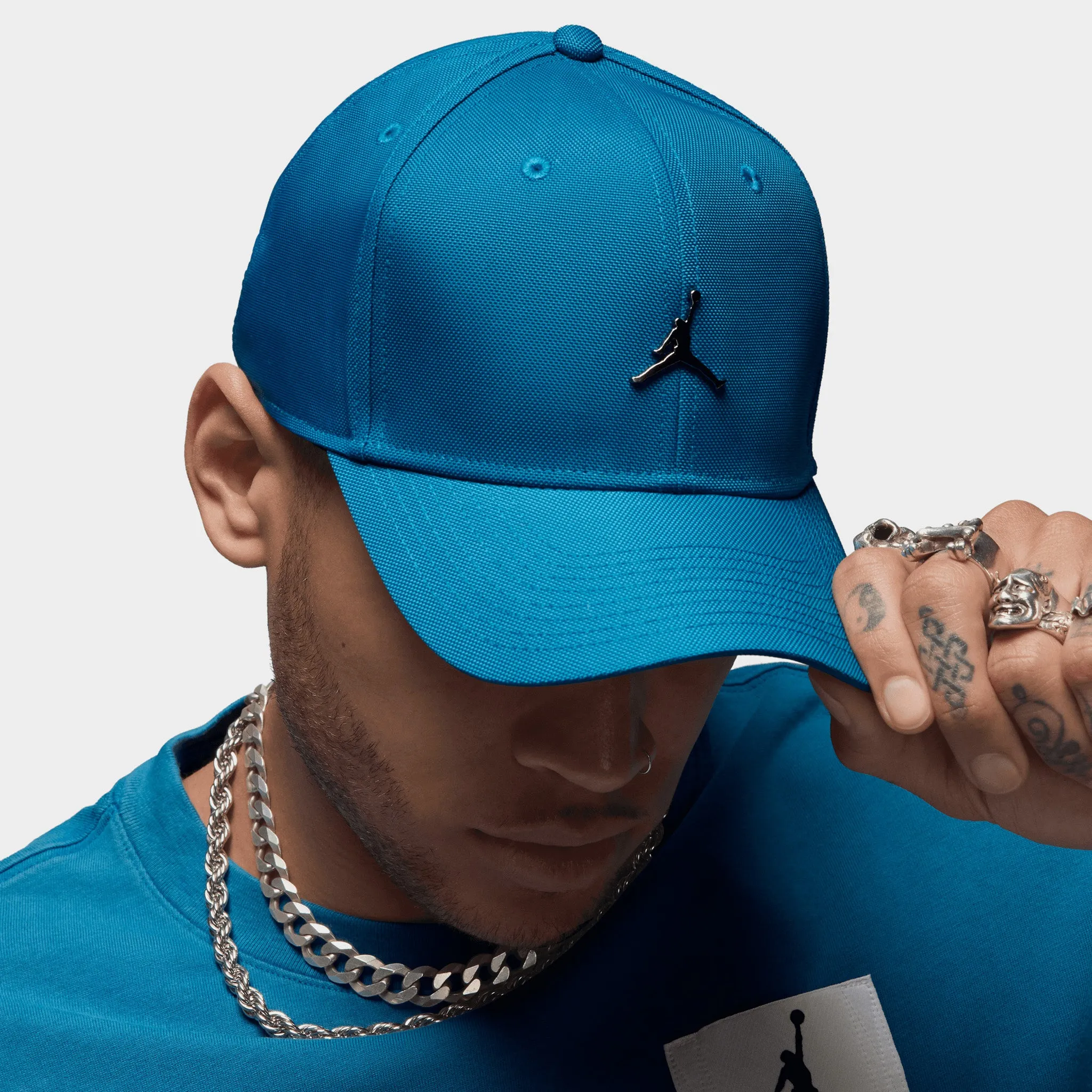 Jordan Rise Strapback Cap Industrial Blue / Gunmetal sold by JD Sports product image thumbnail 4
