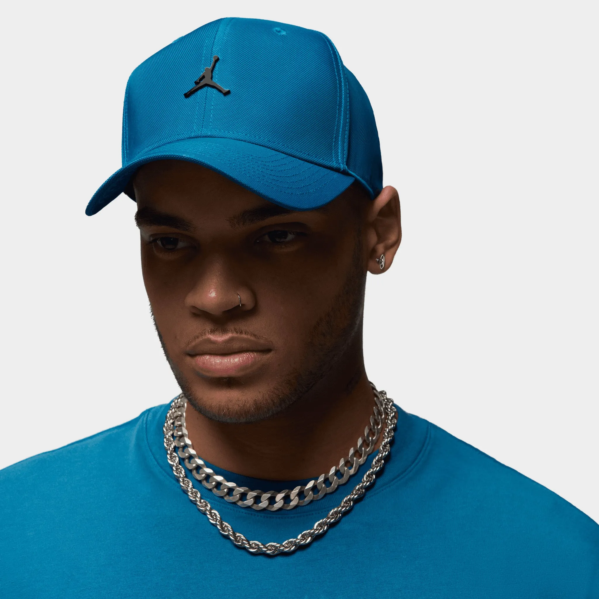 Jordan Rise Strapback Cap Industrial Blue / Gunmetal sold by JD Sports