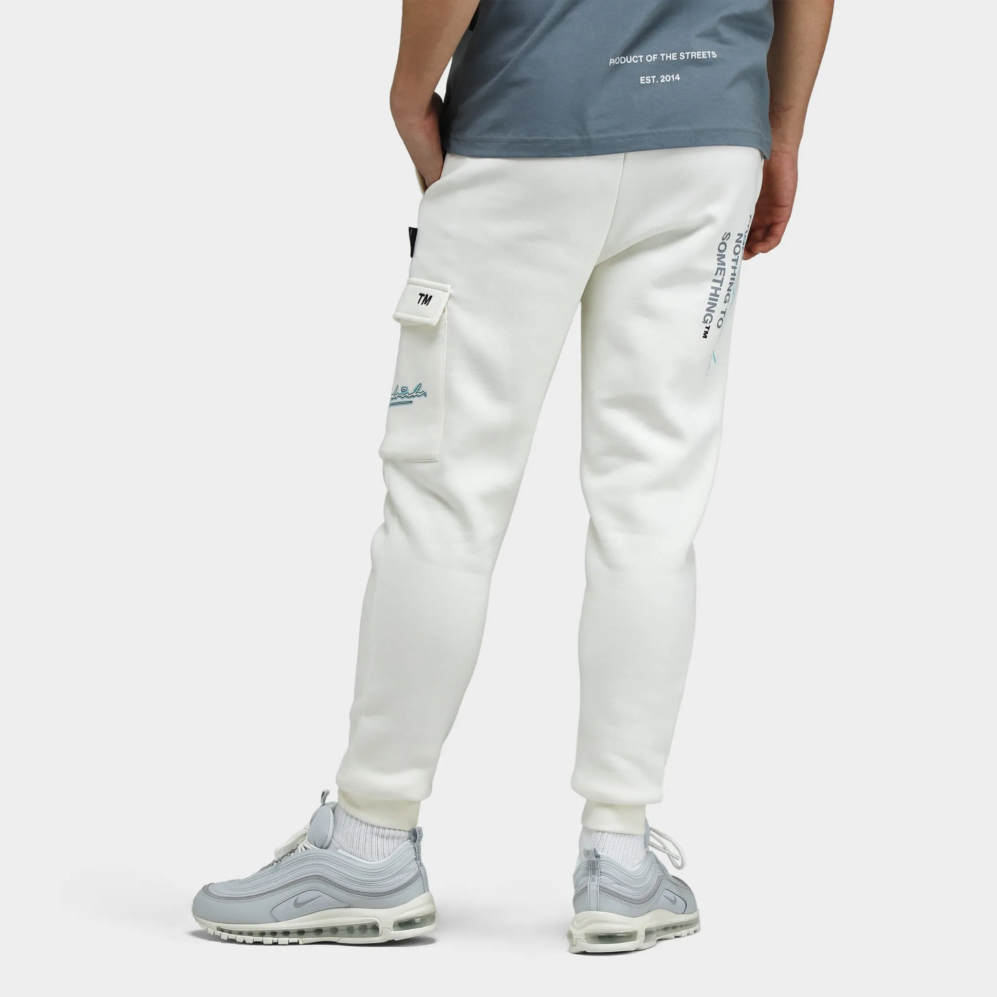 Hoodrich Splatter Joggers Blanc De Blanc / Black - Radiance Blue sold by JD Sports product image thumbnail 2