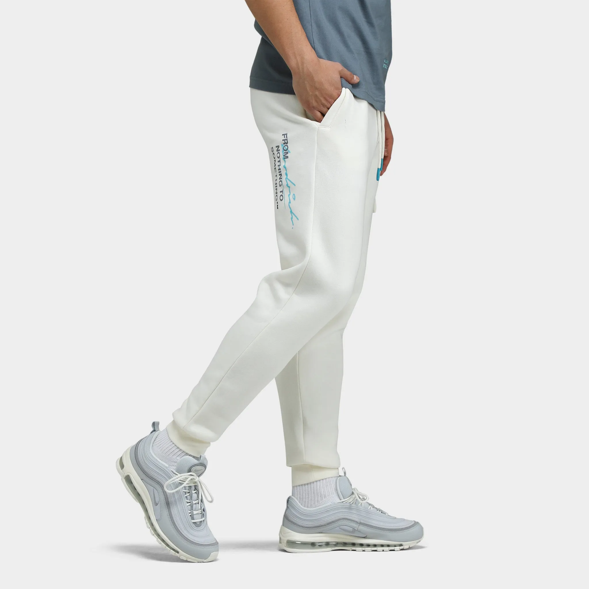 Hoodrich Splatter Joggers Blanc De Blanc / Black - Radiance Blue sold by JD Sports product image thumbnail 3