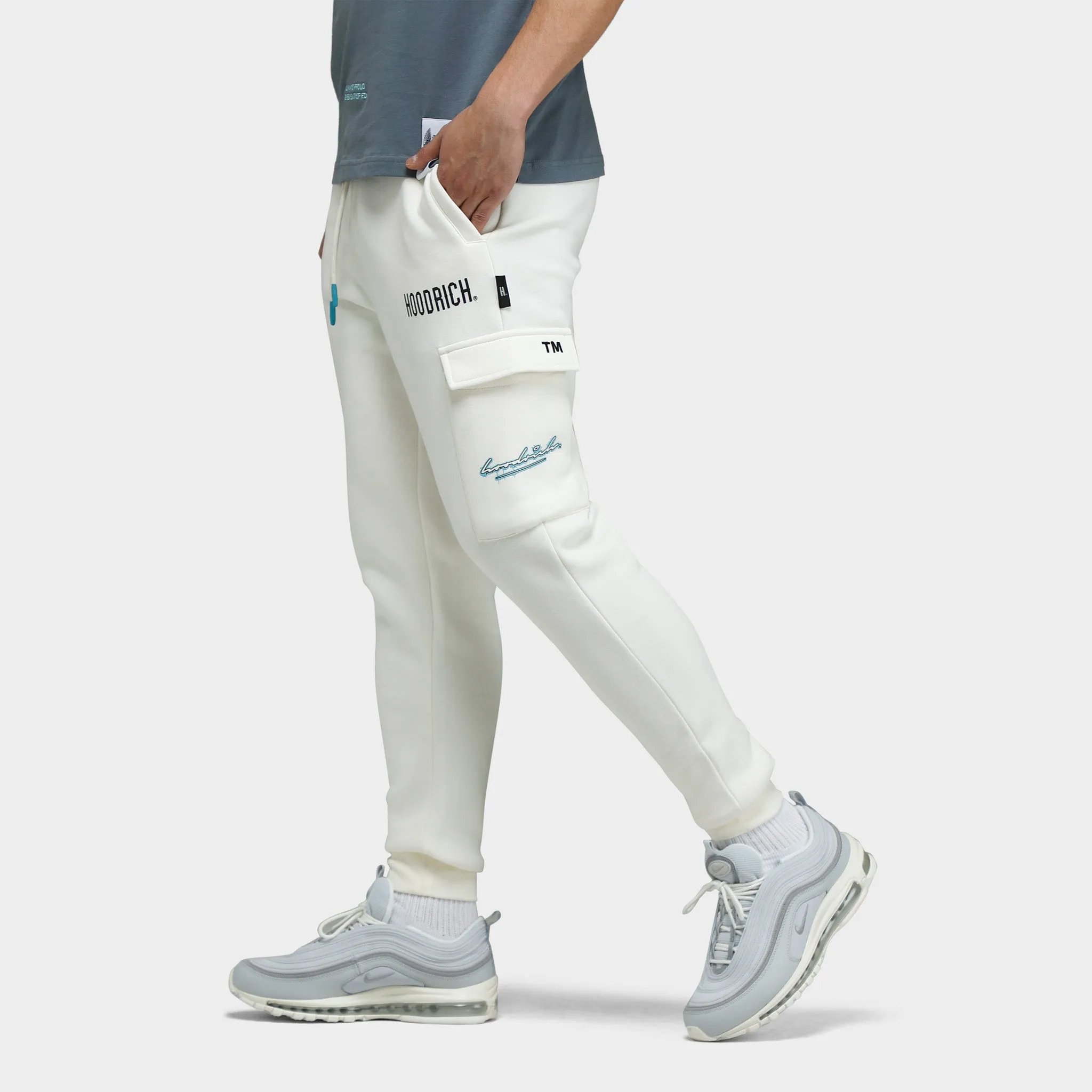 Hoodrich Splatter Joggers Blanc De Blanc / Black - Radiance Blue sold by JD Sports product image thumbnail 4