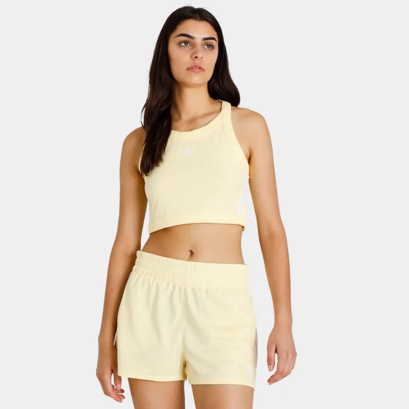 adidas Originals Women's Adicolor Classics 3-Stripes Short Tank Top / Almost Yellow sold by JD Sports