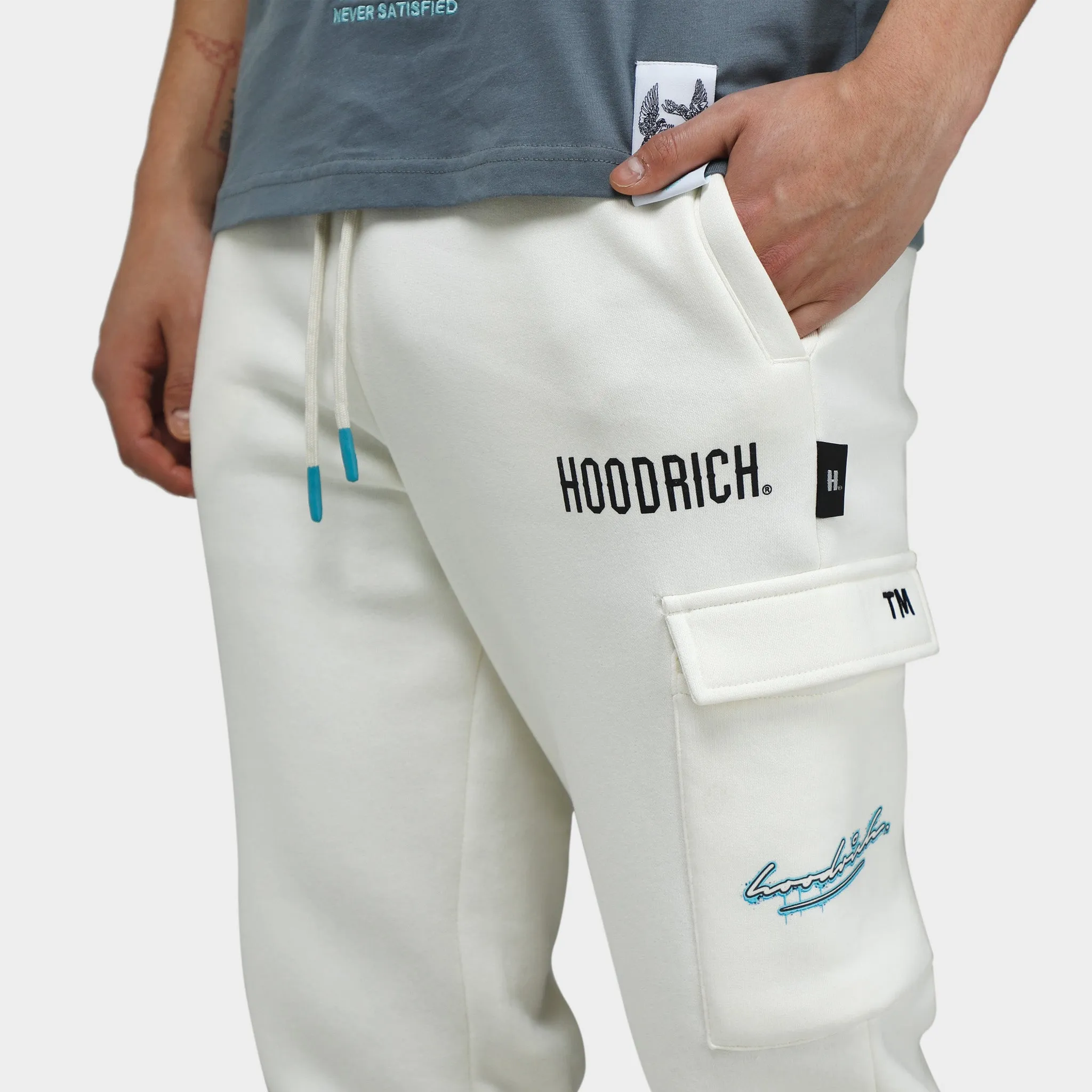 Hoodrich Splatter Joggers Blanc De Blanc / Black - Radiance Blue sold by JD Sports product image thumbnail 5