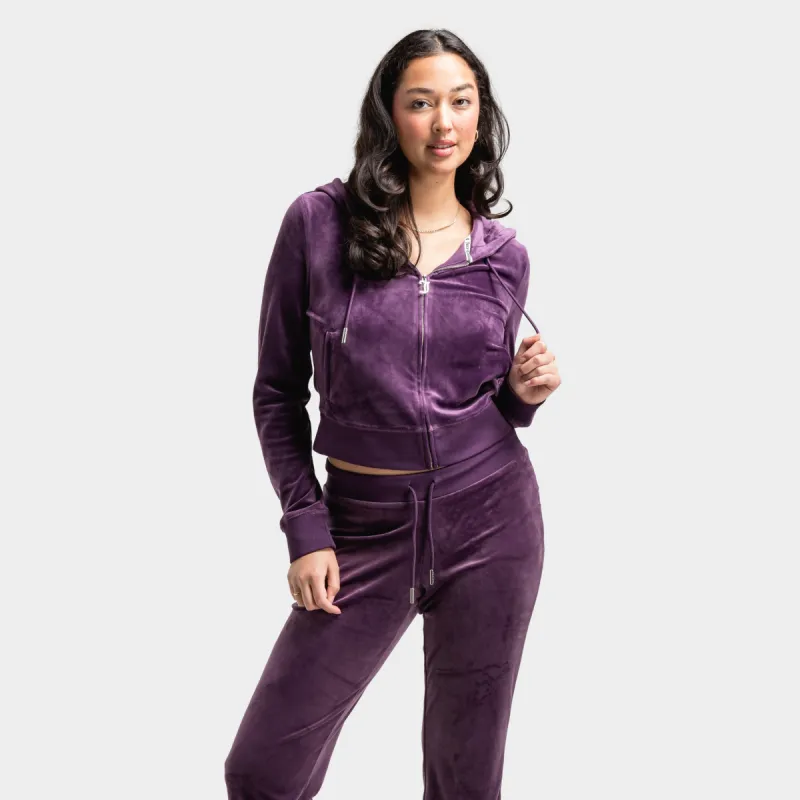 Juicy Couture Women's OG Bling Hoodie / Plum sold by JD Sports