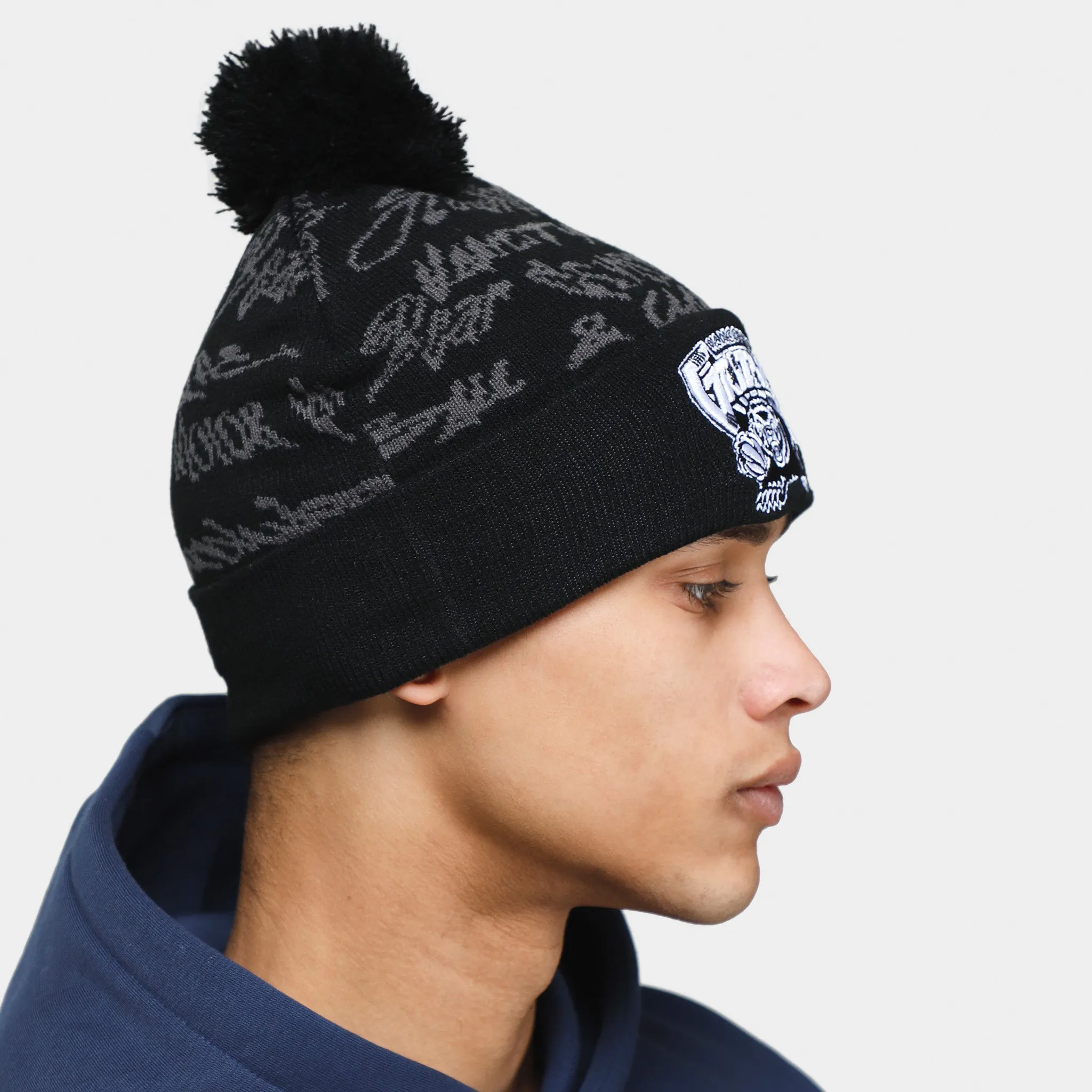 Mitchell and Ness Vancouver Grizzlies Meaningful Words Knit Hat / Black sold by JD Sports product image thumbnail 3