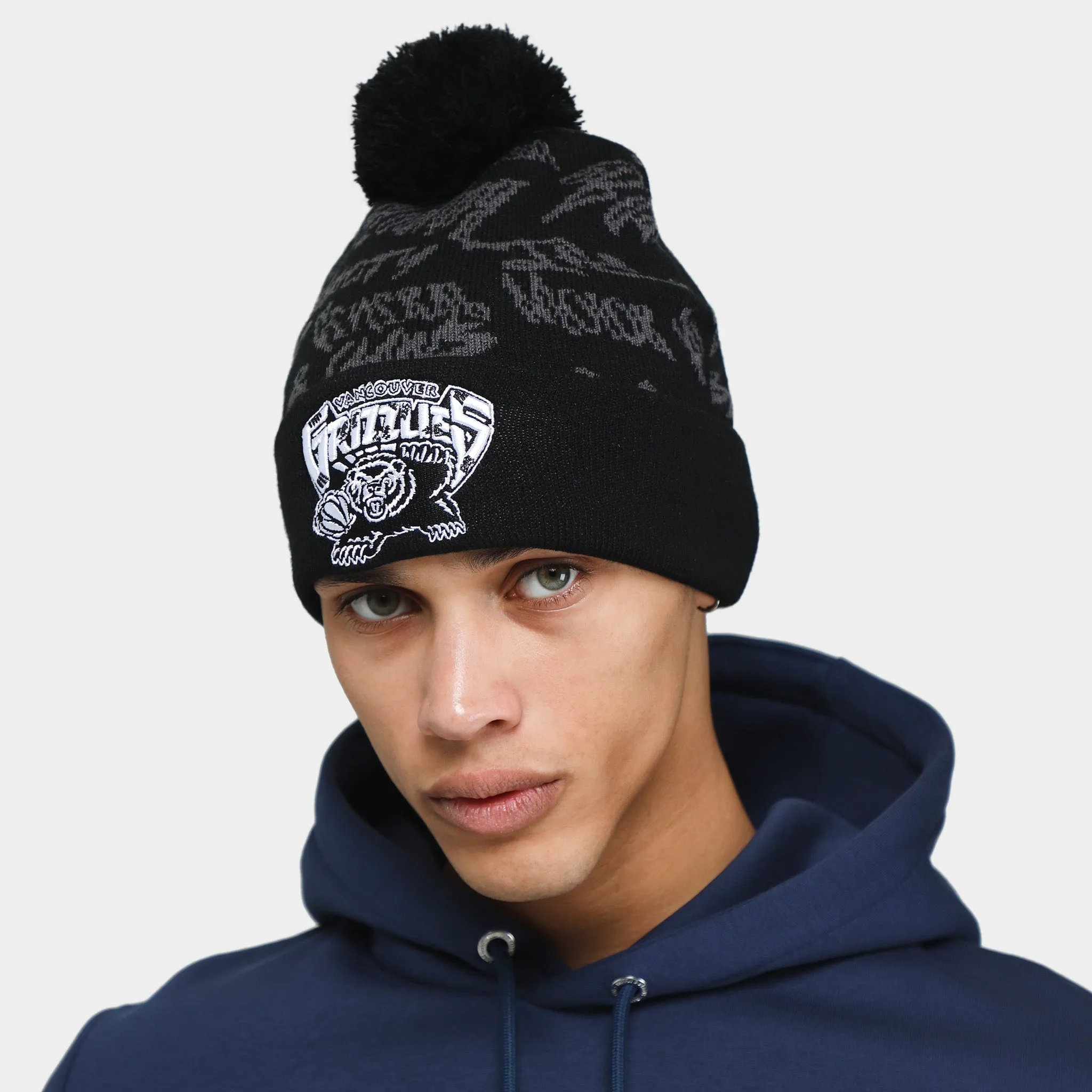 Mitchell and Ness Vancouver Grizzlies Meaningful Words Knit Hat / Black sold by JD Sports