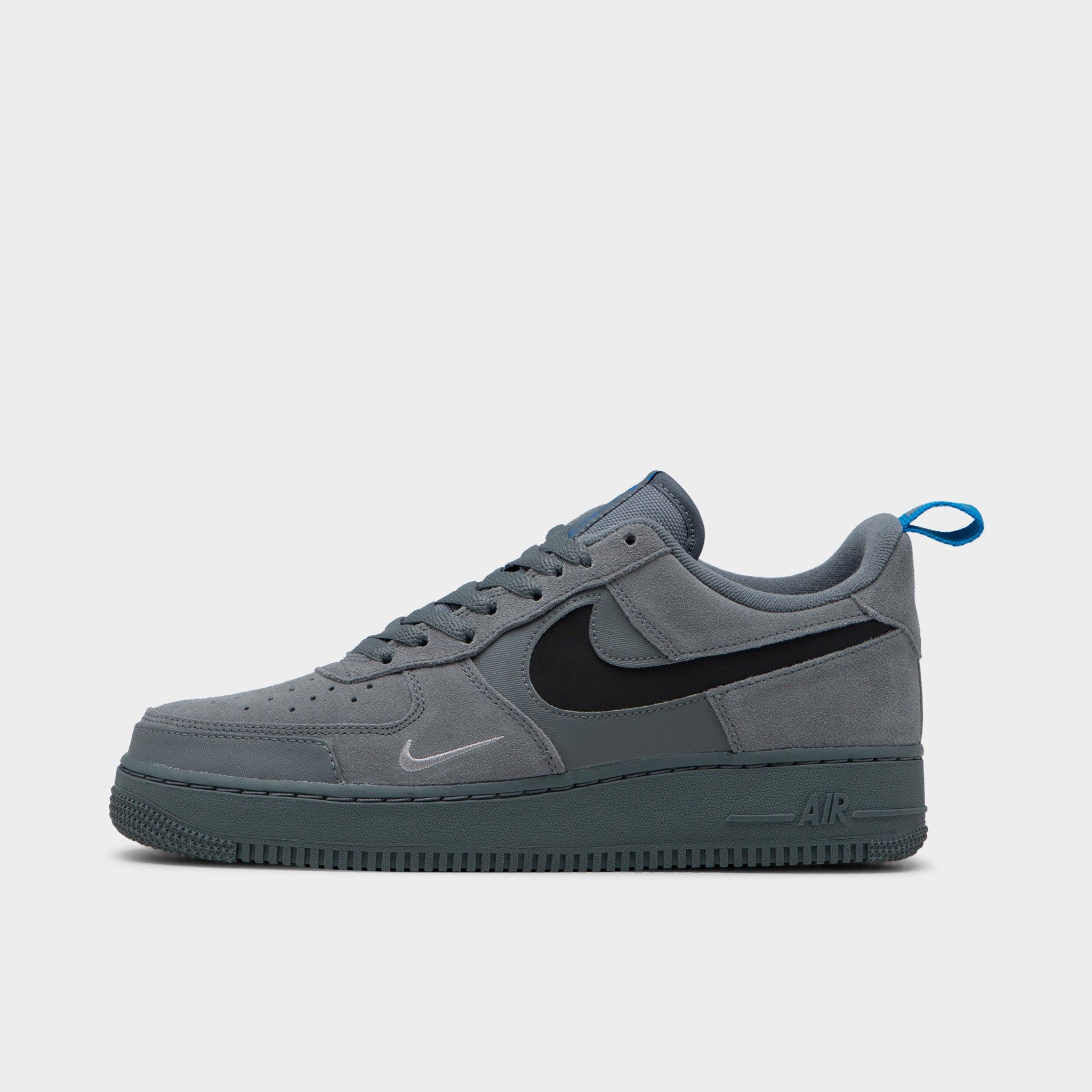 Nike Air Force 1 Smoke Grey / Black - Light Blue sold by JD Sports