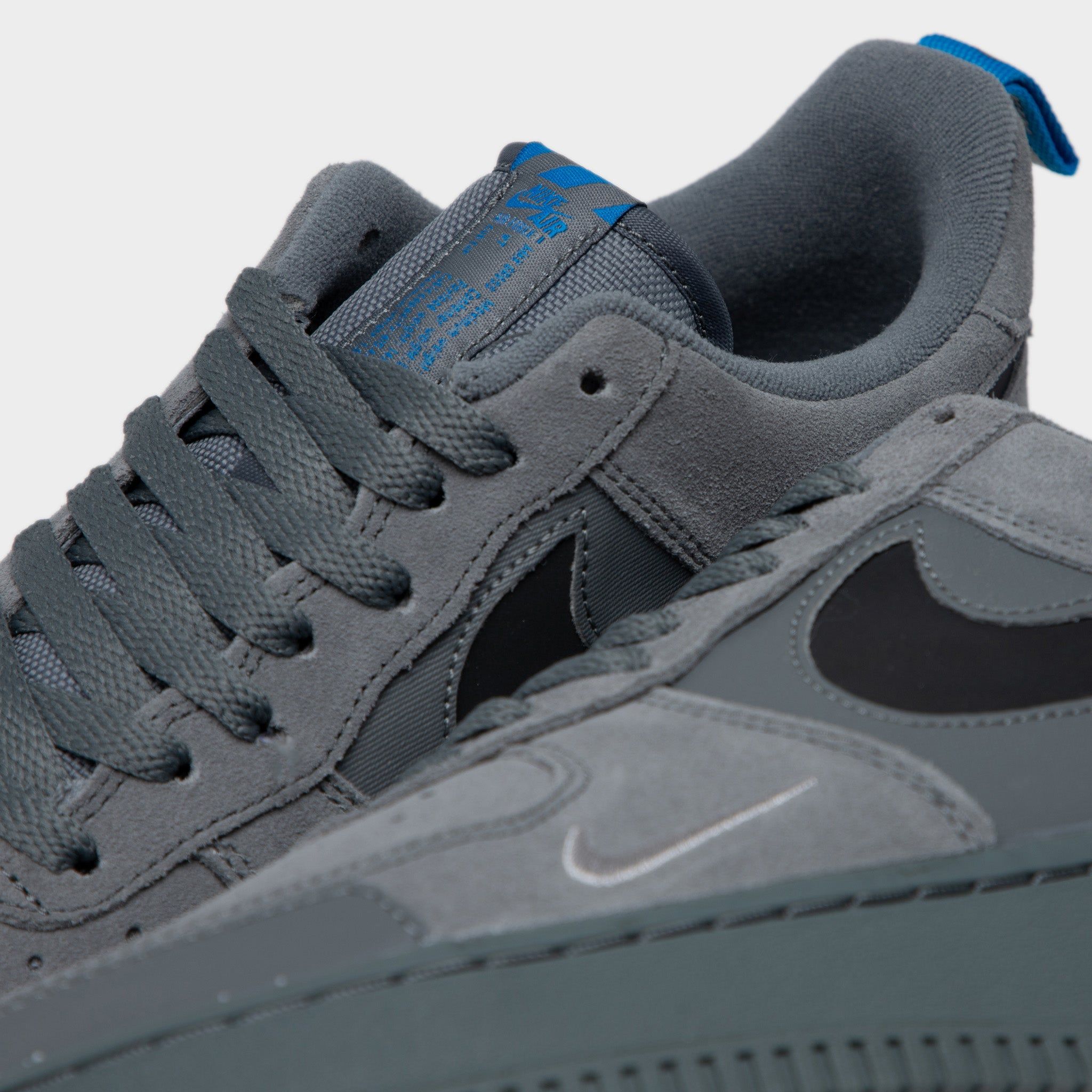 Nike Air Force 1 Smoke Grey / Black - Light Blue sold by JD Sports product image thumbnail 6