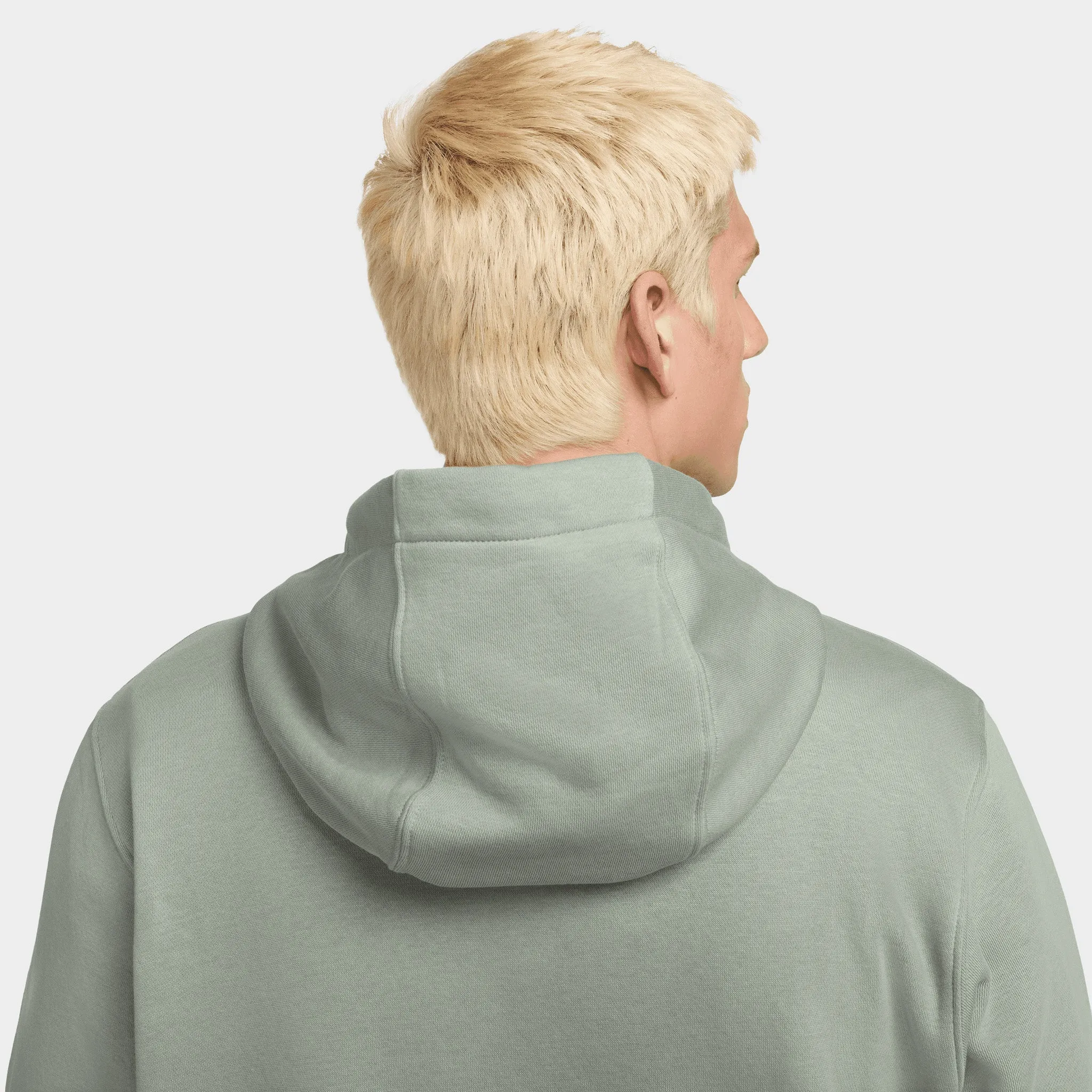 Nike Sportswear Club Fleece Pullover Hoodie Jade Horizon / White sold by JD Sports product image thumbnail 4