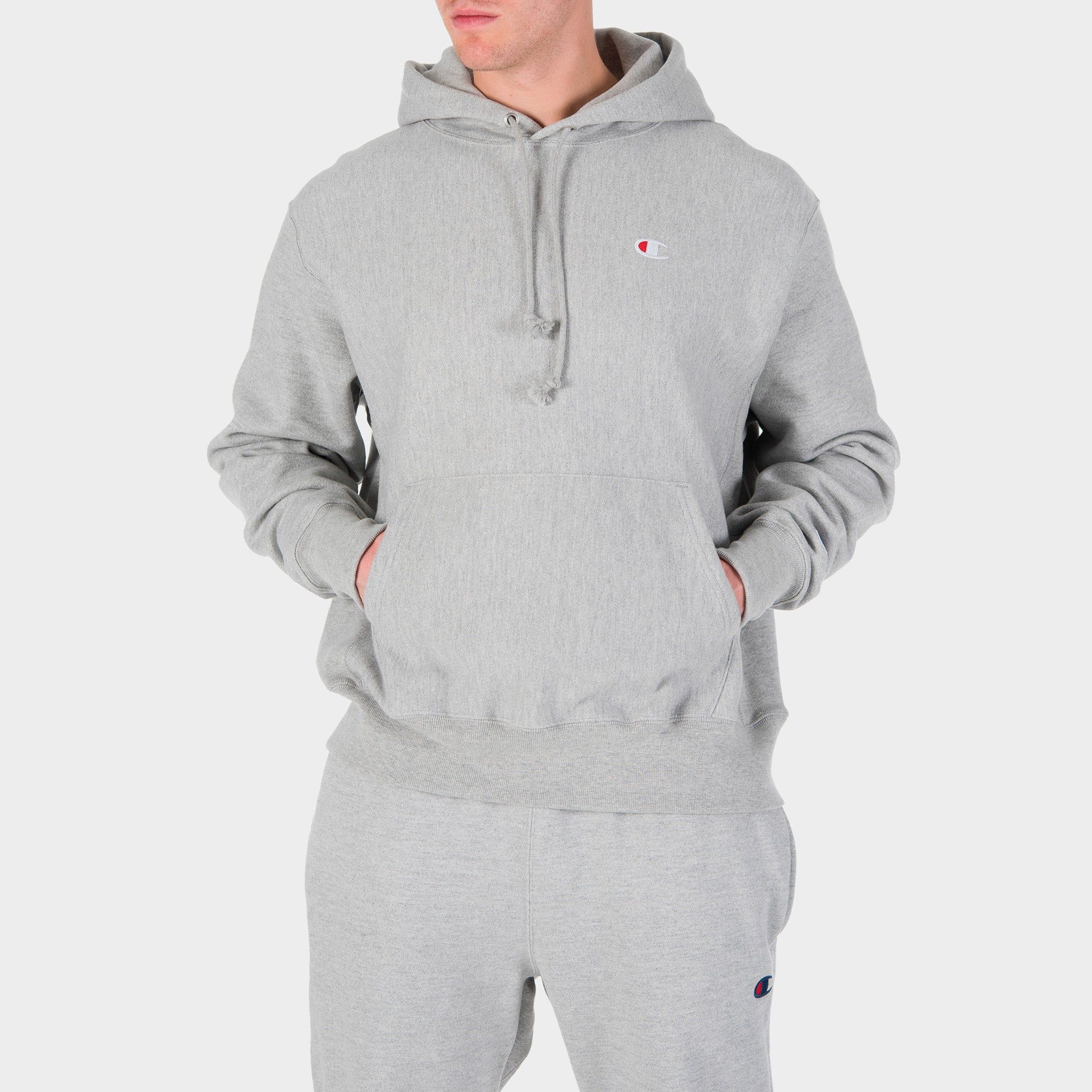 Champion Reverse Weave Pullover Hoodie / Oxford Grey sold by JD Sports