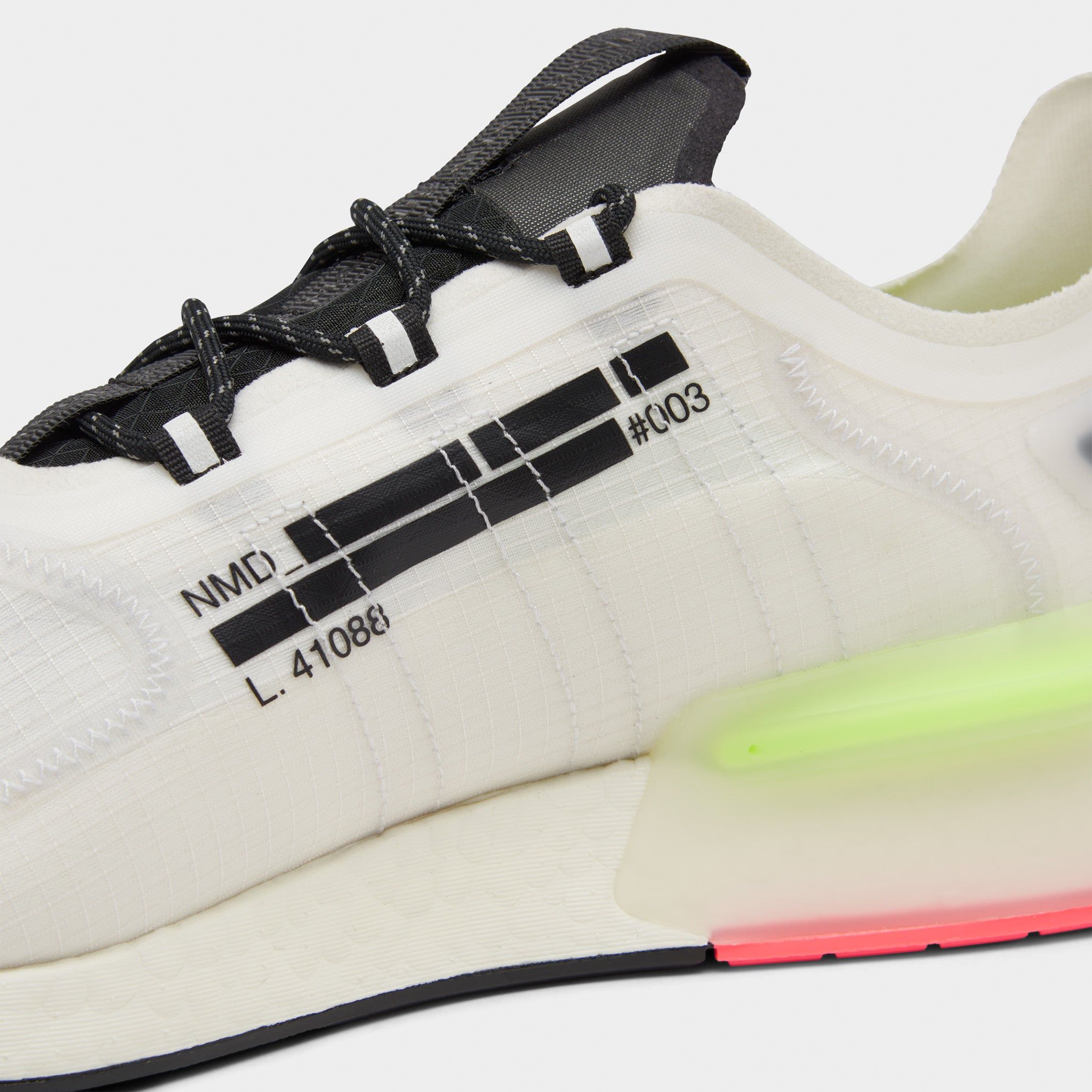 adidas Originals NMD_V3 Crystal White / Core Black - Signal Green sold by JD Sports product image thumbnail 3