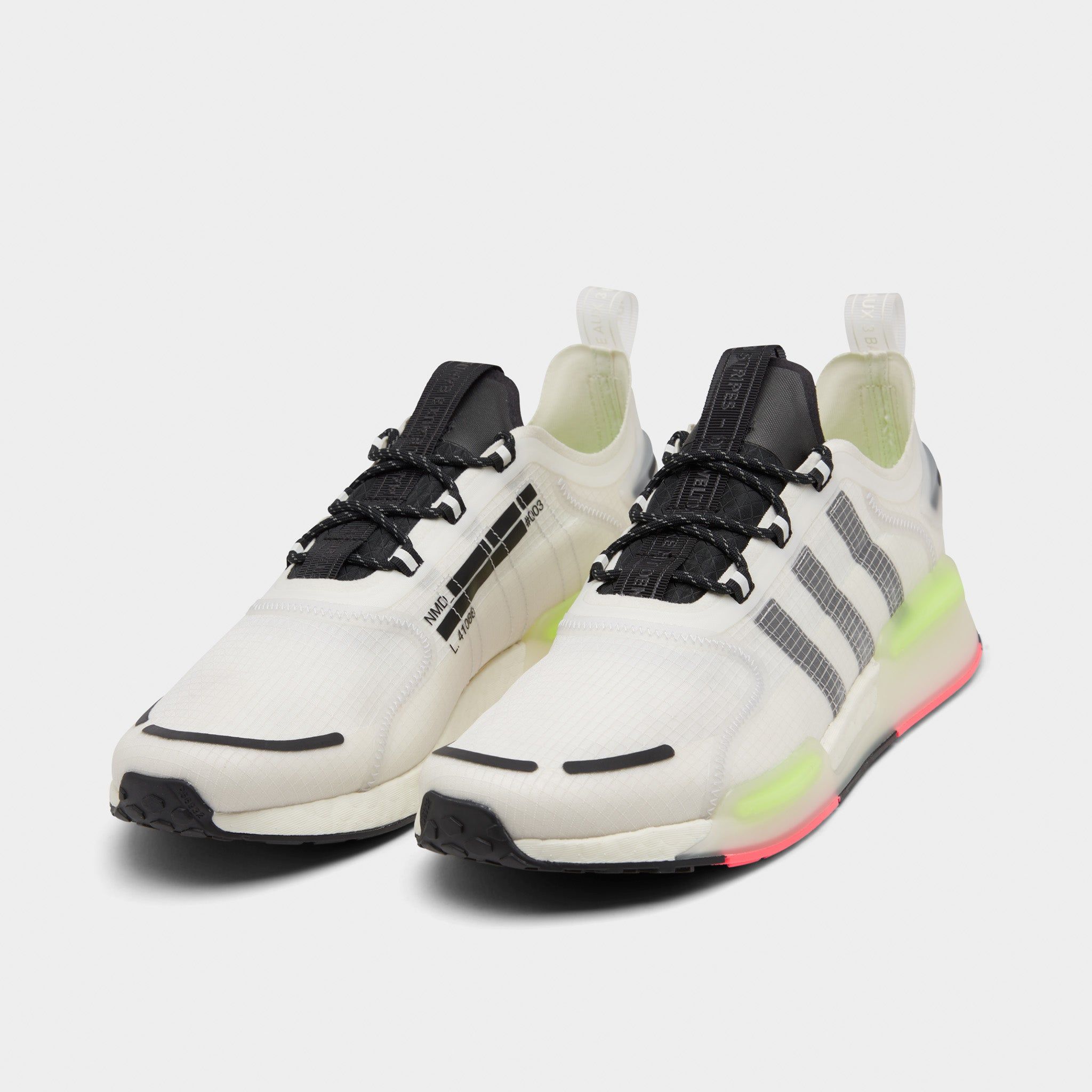adidas Originals NMD_V3 Crystal White / Core Black - Signal Green sold by JD Sports product image thumbnail 2