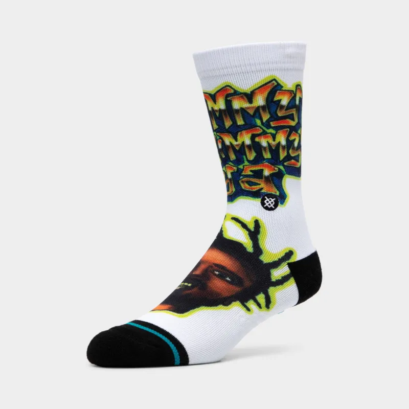 Stance Shimmy Shimmy Ya Crew Socks / White sold by JD Sports