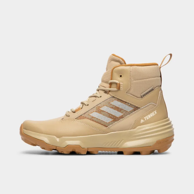 adidas TERREX Unity Leather Mid RAIN.RDY Beige Tone / Ecru Tint - Mesa sold by JD Sports