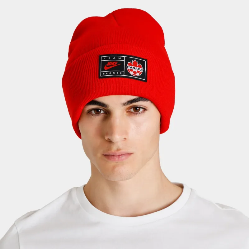 Nike Team Canada Cuffed Beanie / University Red sold by JD Sports