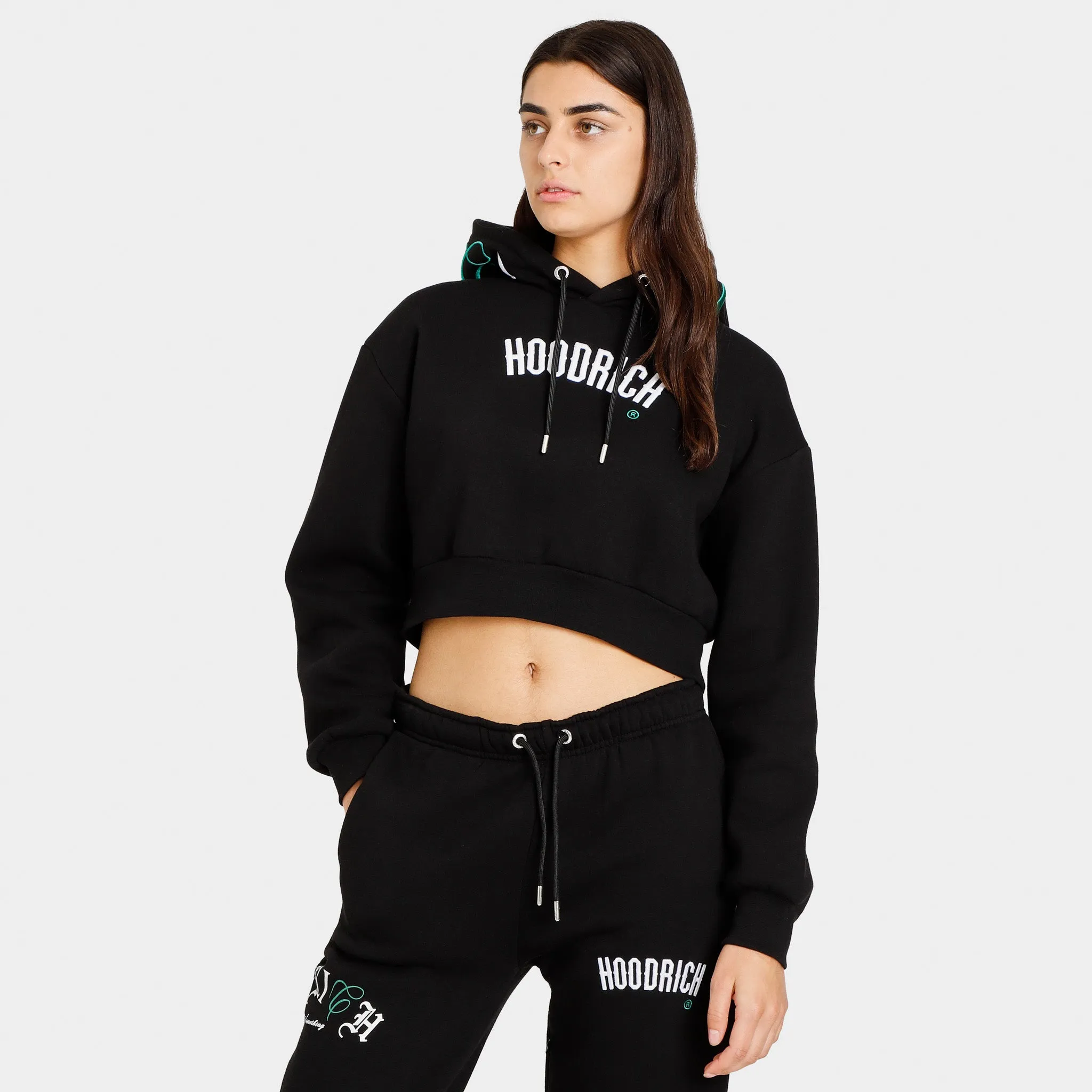 Hoodrich Women's OG Calor Cropped Pullover Hoodie / Black sold by JD Sports