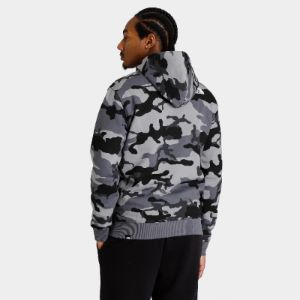 The North Face Fine Box Pullover Hoodie Midgrey Woodland / Camo Print sold by JD Sports