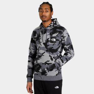 The North Face Fine Box Pullover Hoodie Midgrey Woodland / Camo Print sold by JD Sports