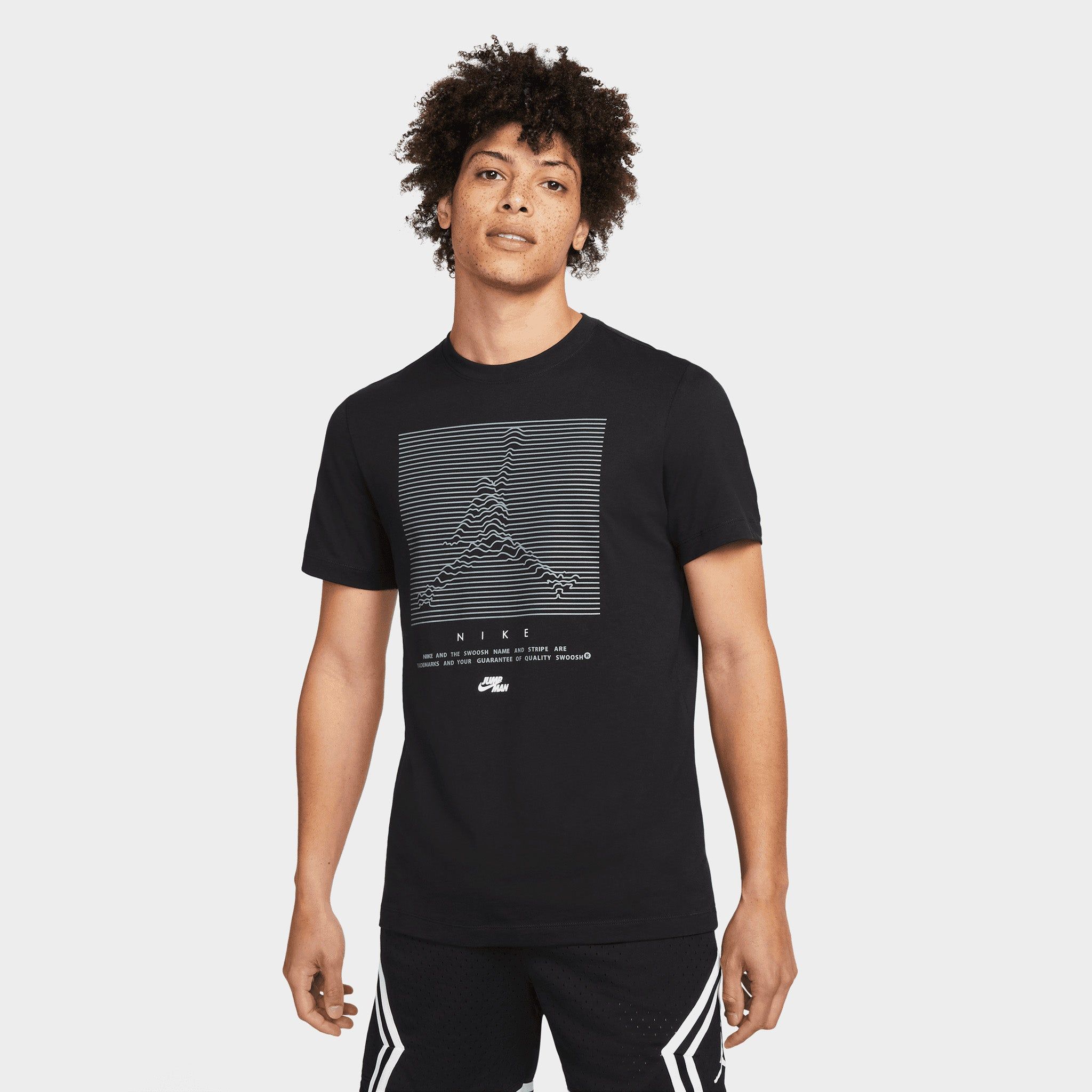 Jordan Jumpman Graphic T-shirt Black / White sold by JD Sports