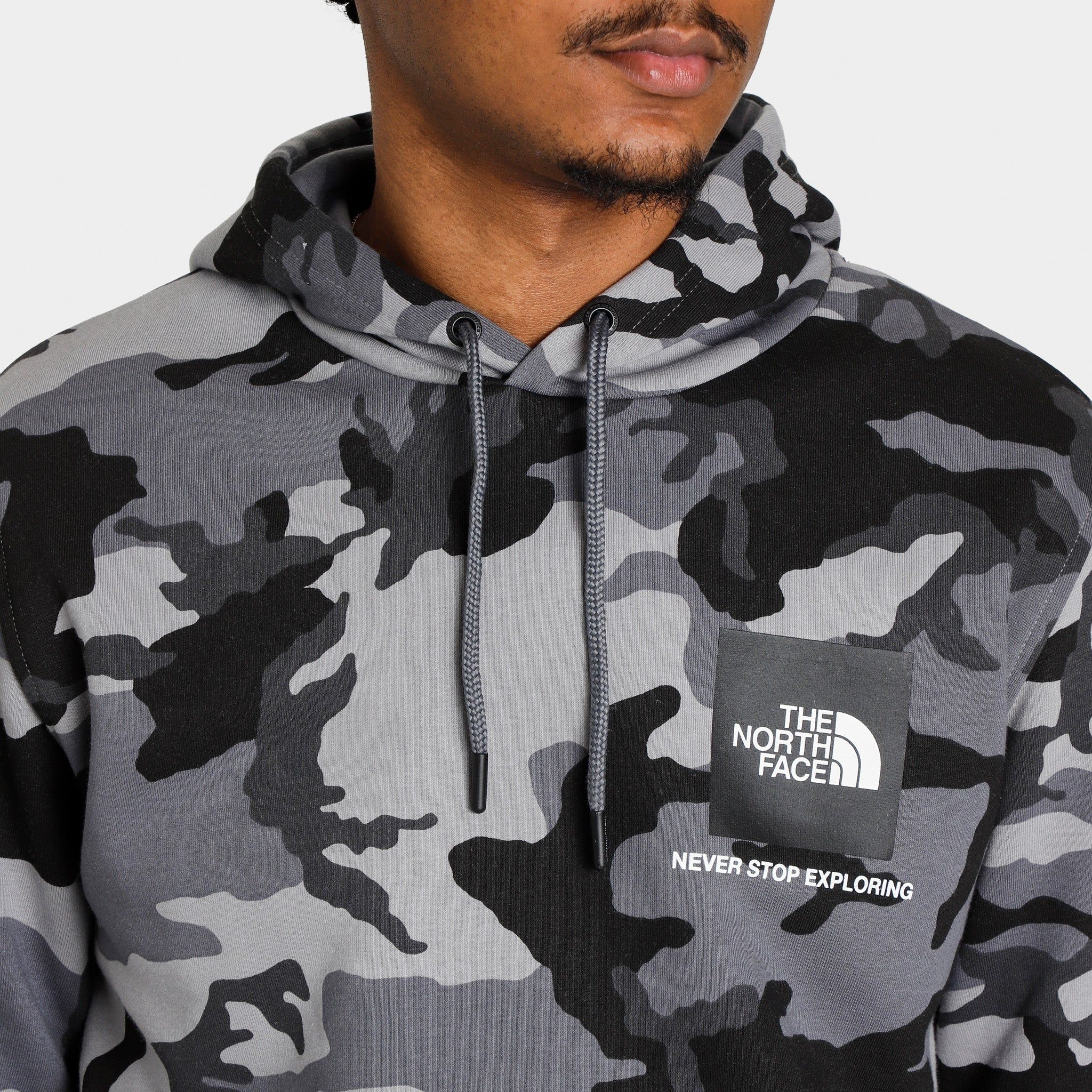 The North Face Fine Box Pullover Hoodie Midgrey Woodland / Camo Print sold by JD Sports product image thumbnail 2